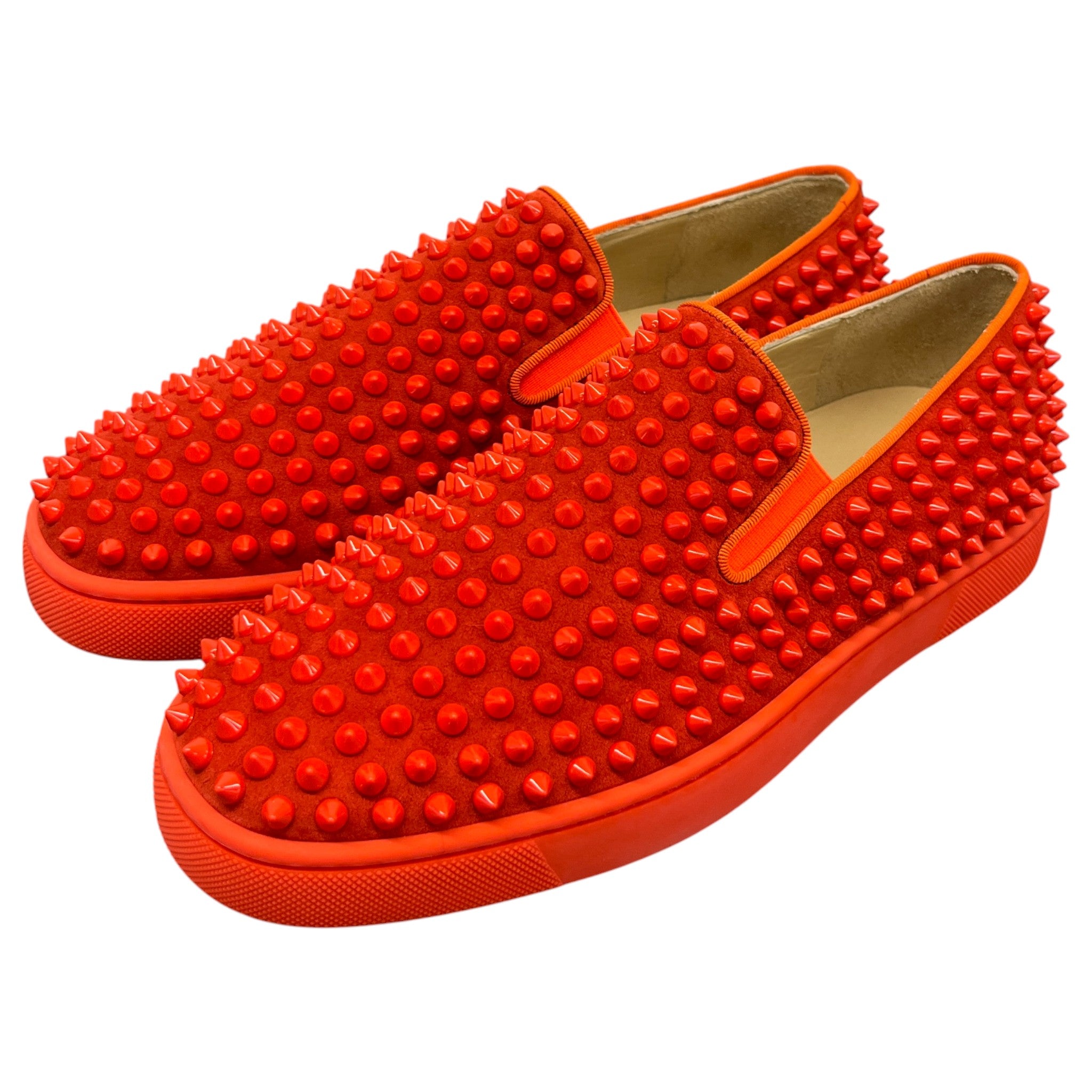 Men's Nazapunta Flat Spikes Loafers Red Size EU 40 / UK 6