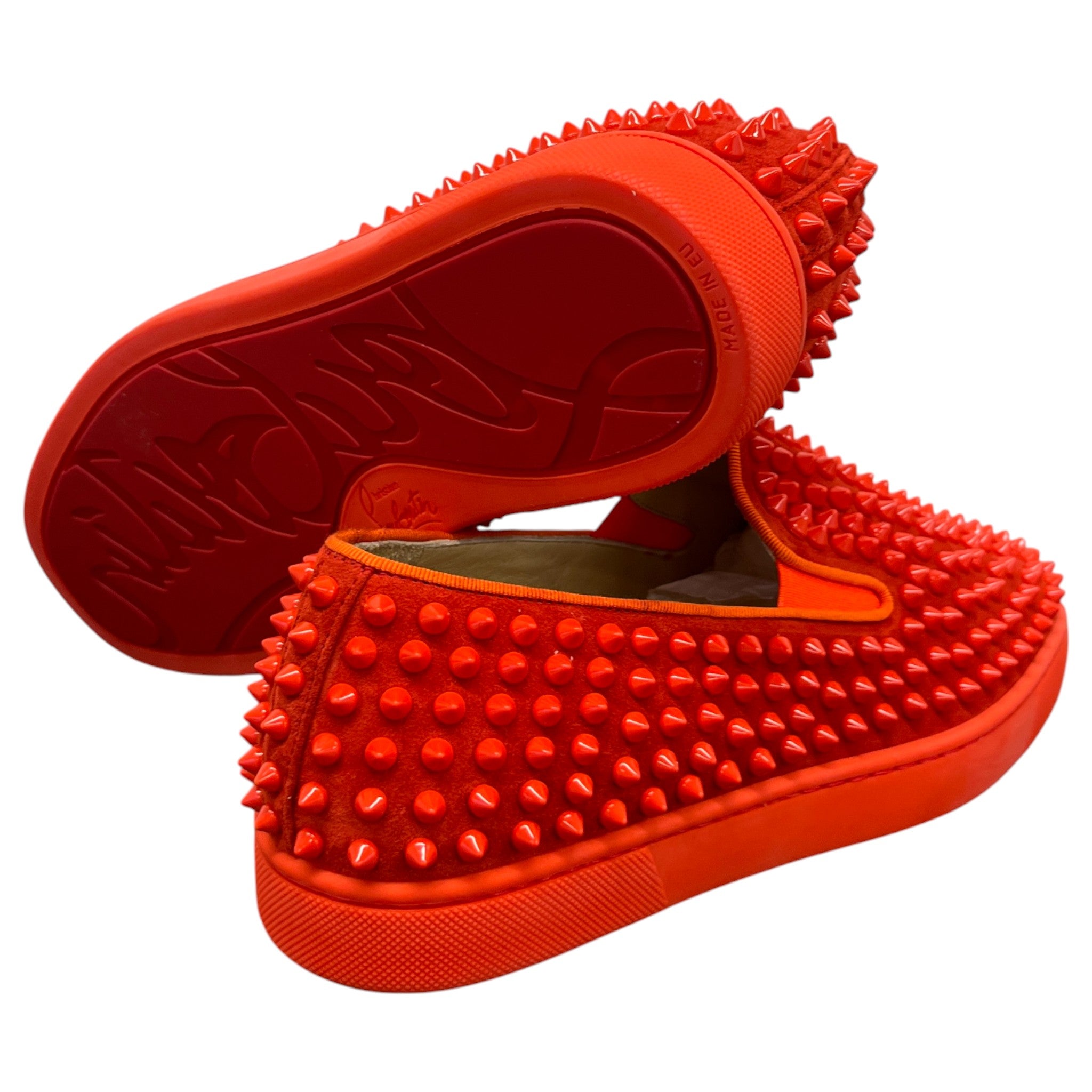 Men's Nazapunta Flat Spikes Loafers Red Size EU 40 / UK 6