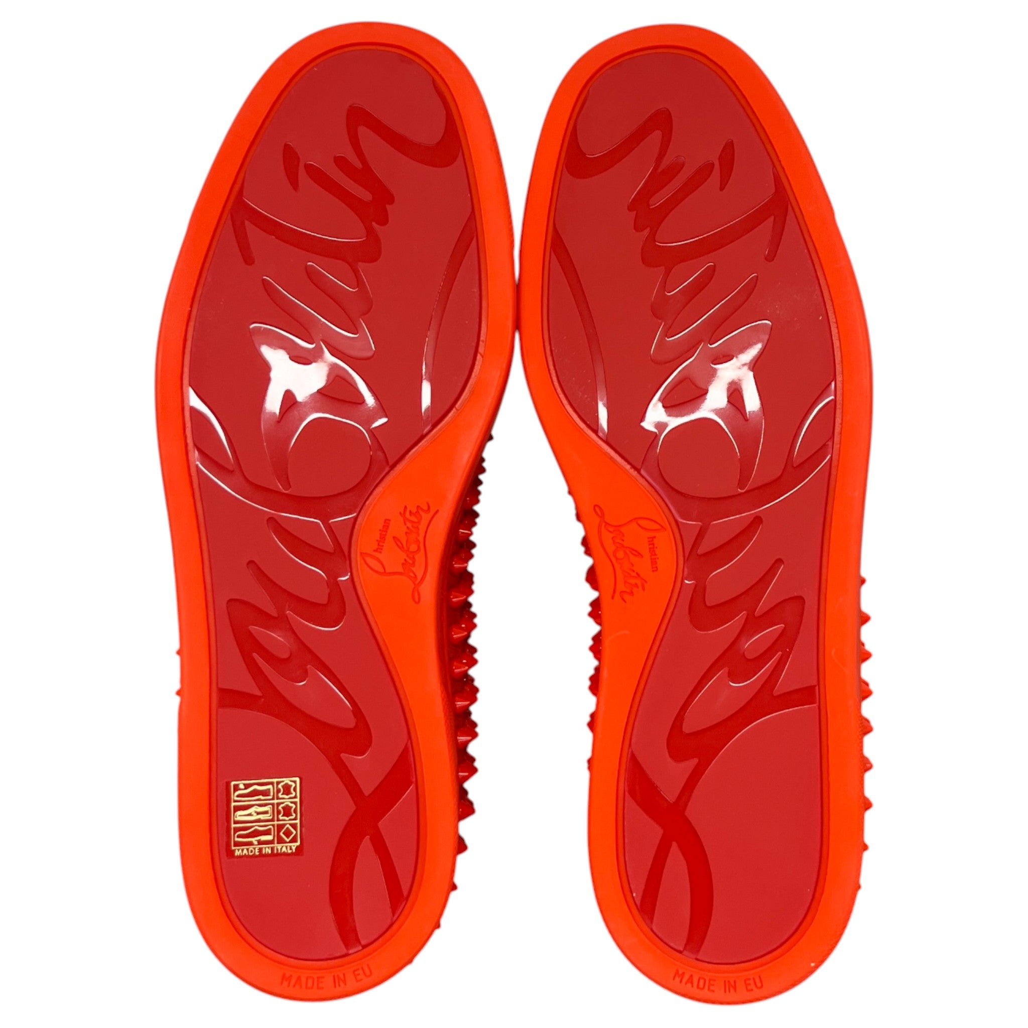 Men's Nazapunta Flat Spikes Loafers Red Size EU 40 / UK 6