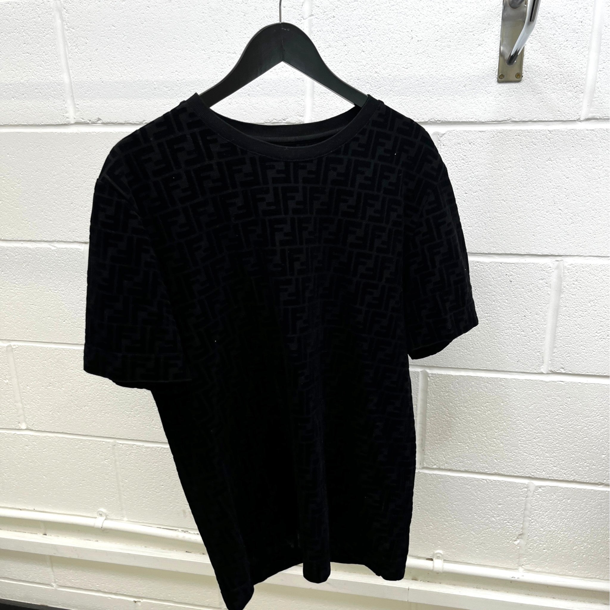Men's Ff Monogram T-Shirt Black Size S