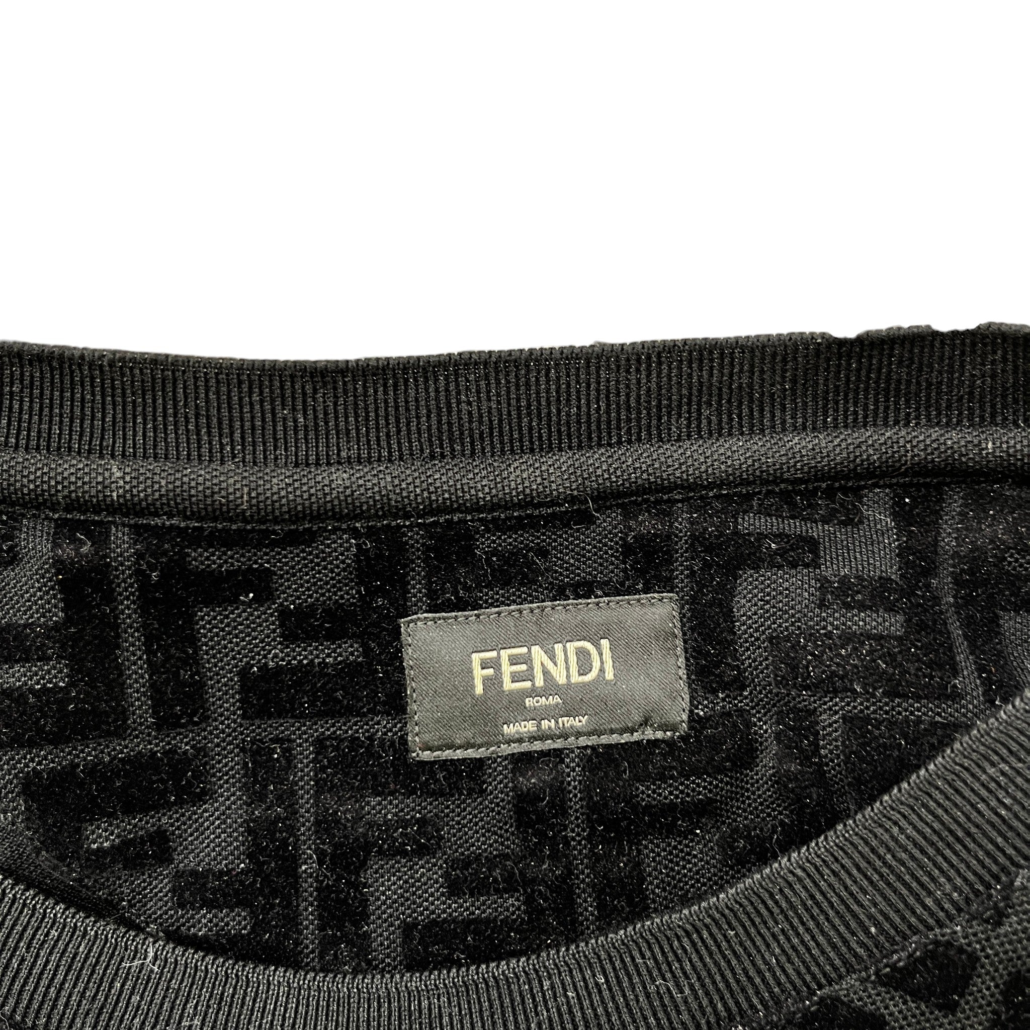 Men's Ff Monogram T-Shirt Black Size S