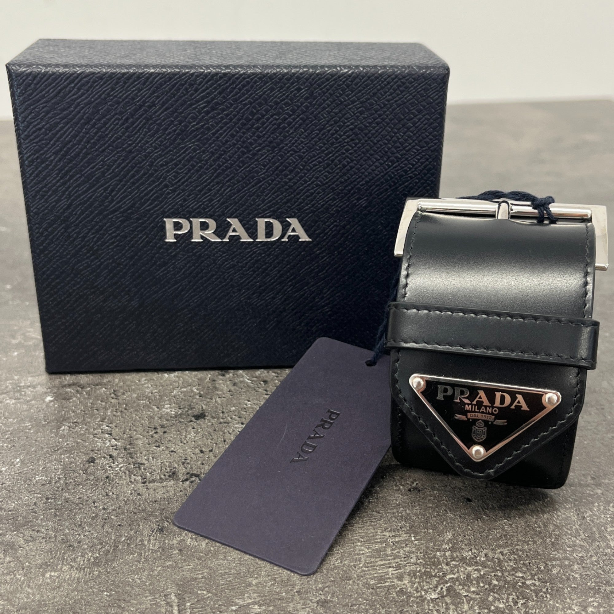 Women's Plaque Logo Bracelet Black Size L