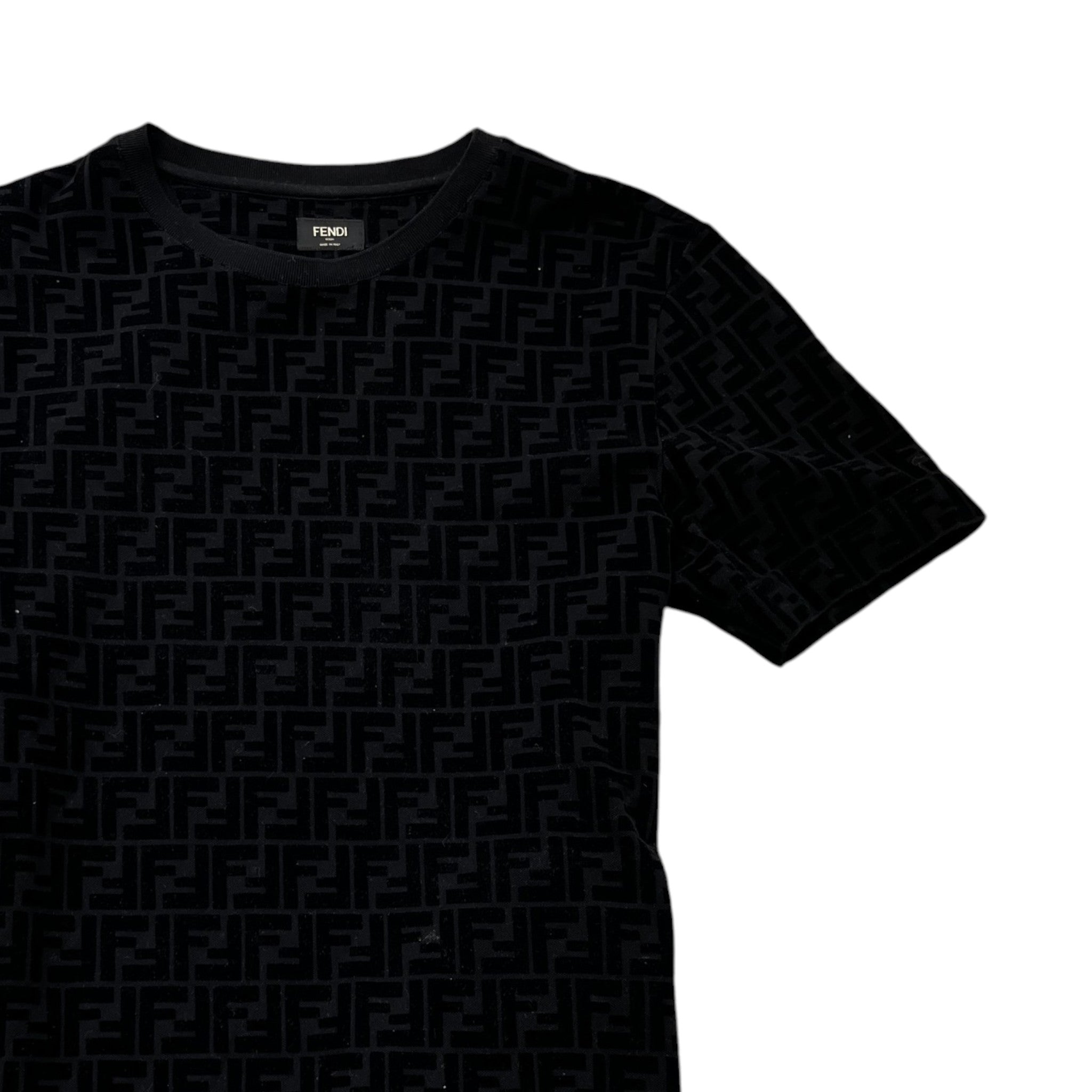 Men's Ff Monogram T-Shirt Black Size S