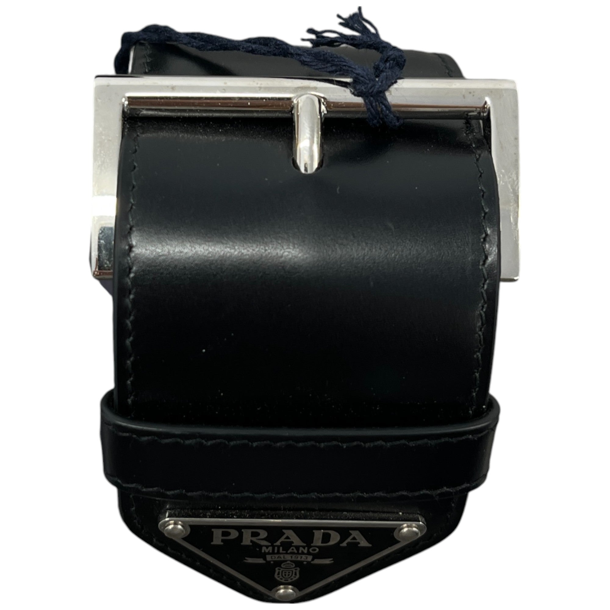 Women's Plaque Logo Bracelet Black Size L