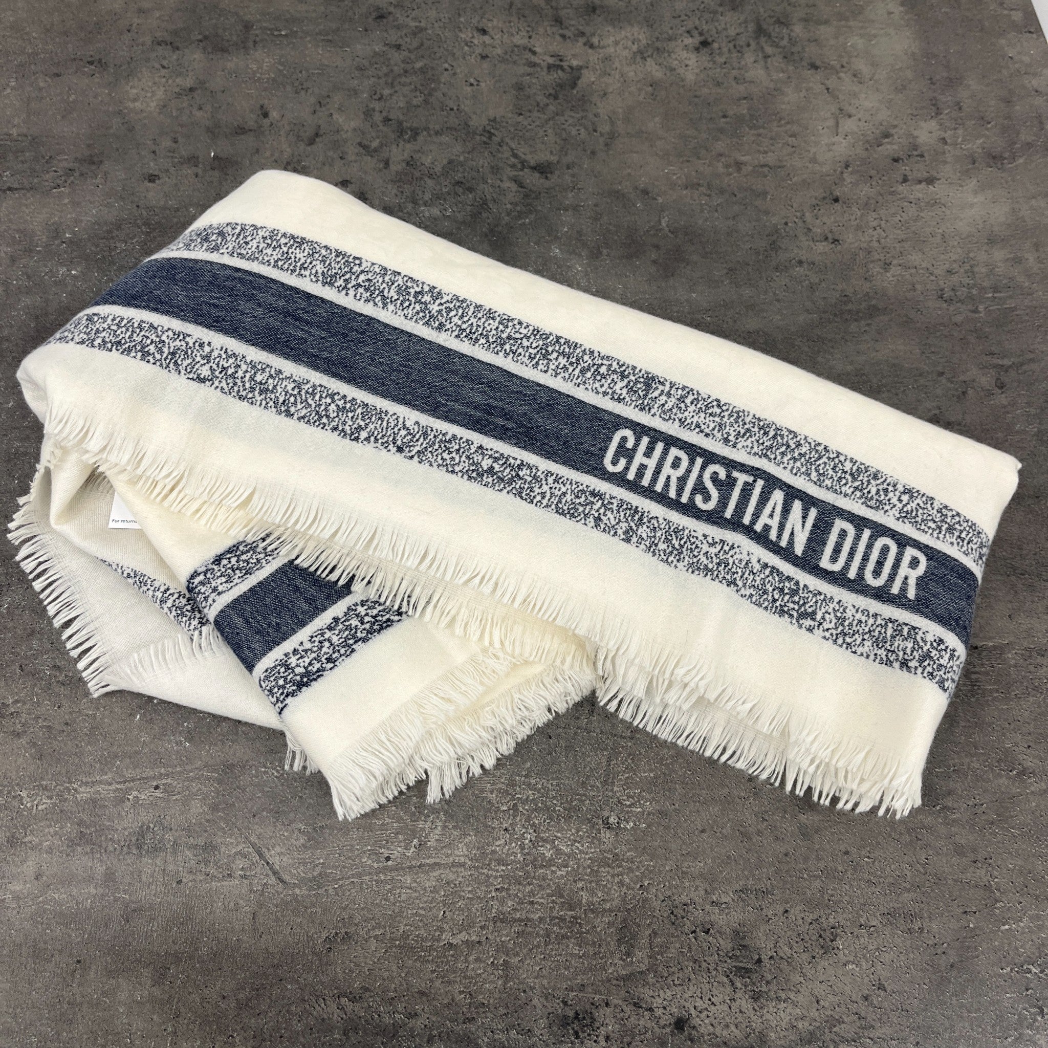 Women's Oblique Scarf Cream