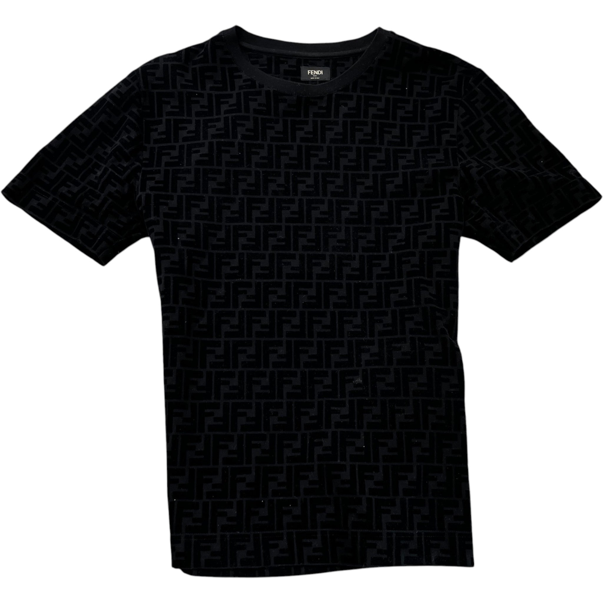 Men's Ff Monogram T-Shirt Black Size S