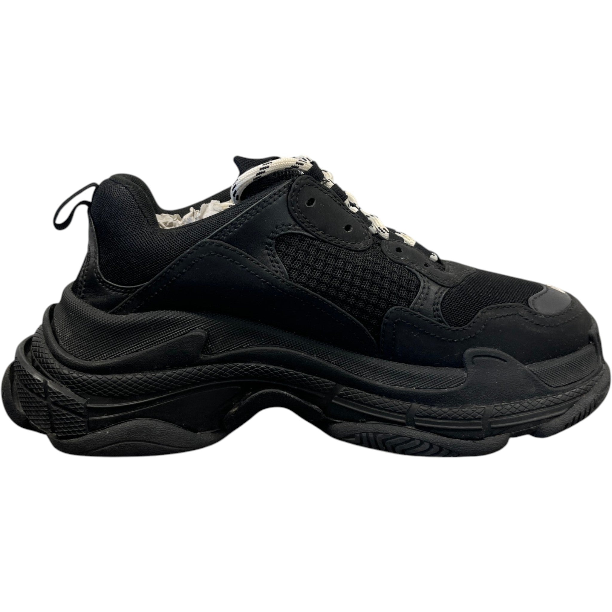 Men's Triple S Low Trainers Black Size EU 40 / UK 6