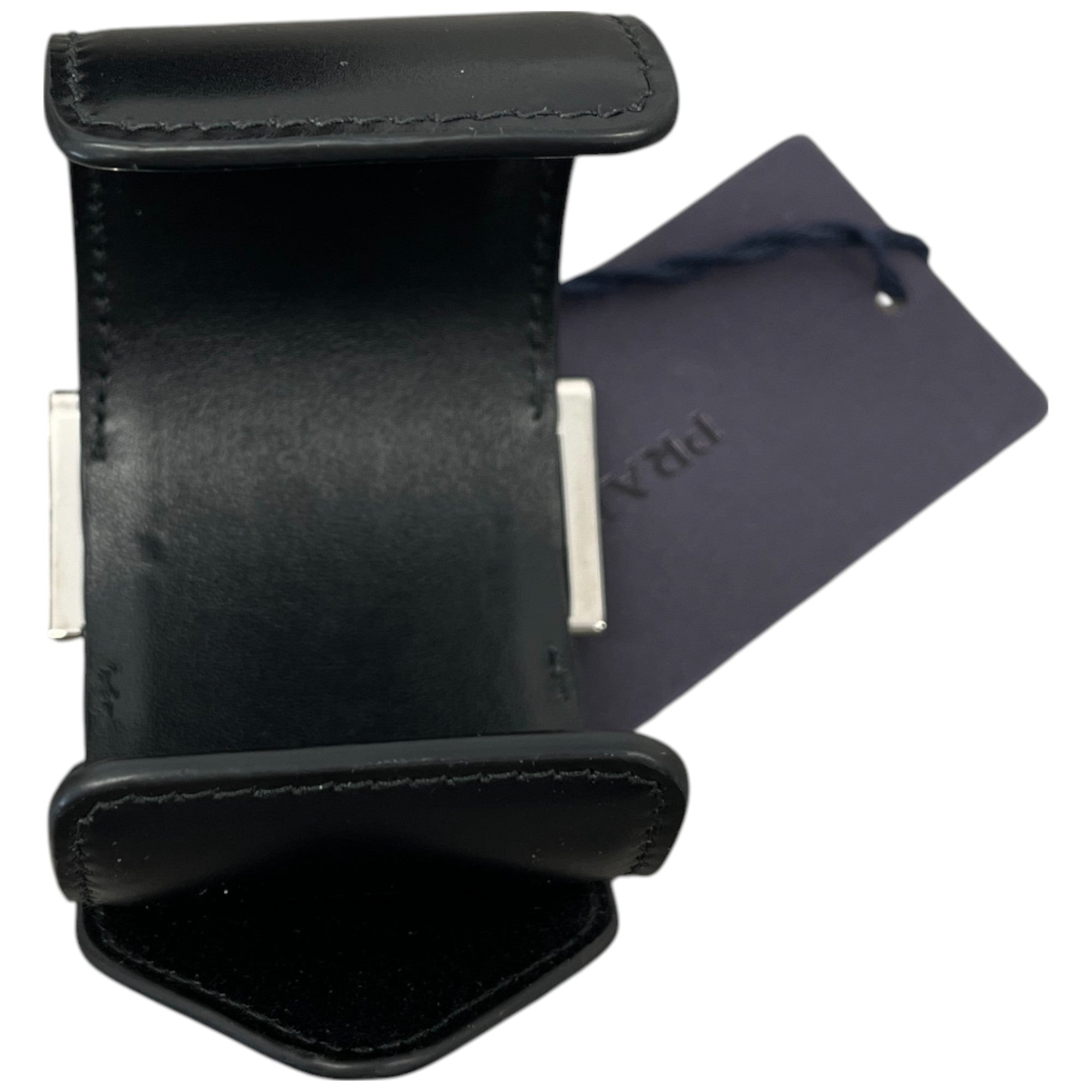 Women's Plaque Logo Bracelet Black Size L