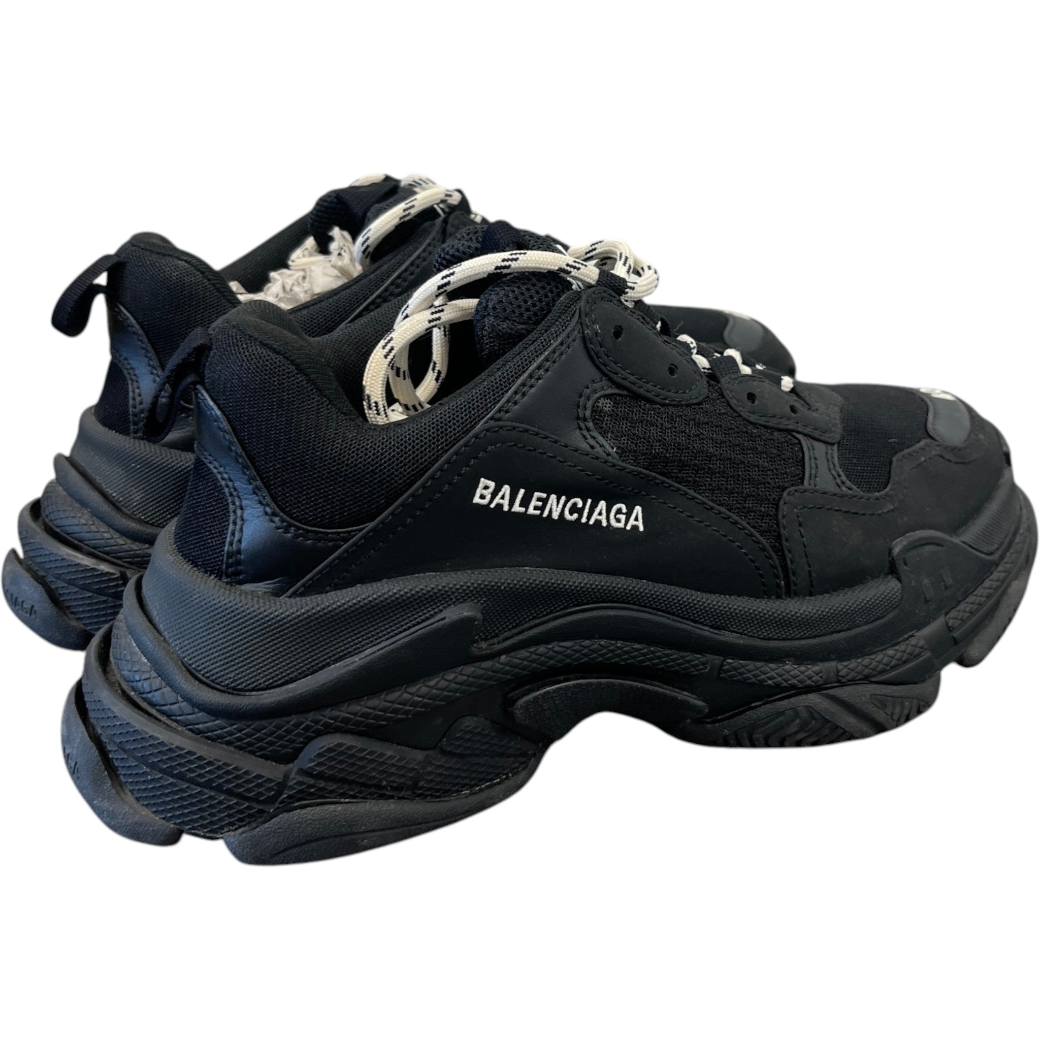 Men's Triple S Low Trainers Black Size EU 40 / UK 6