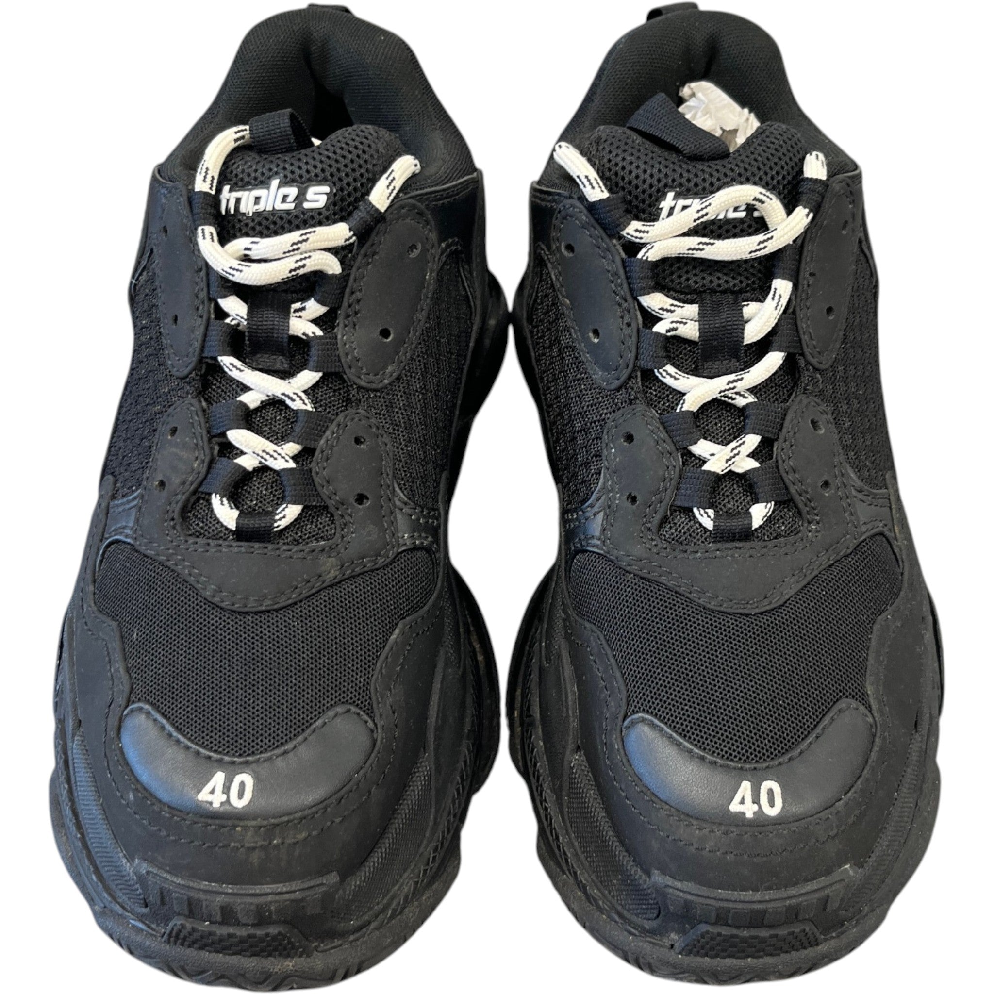 Men's Triple S Low Trainers Black Size EU 40 / UK 6