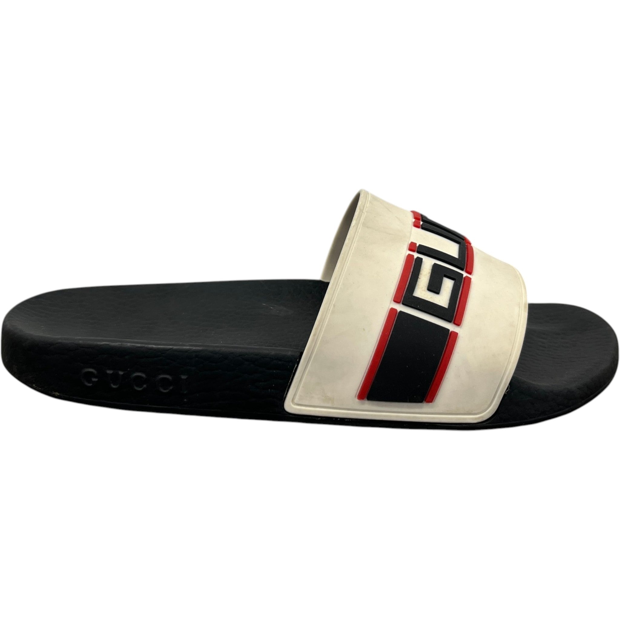 Men's Logo Pool Slides Black Size EU 41 / UK 7