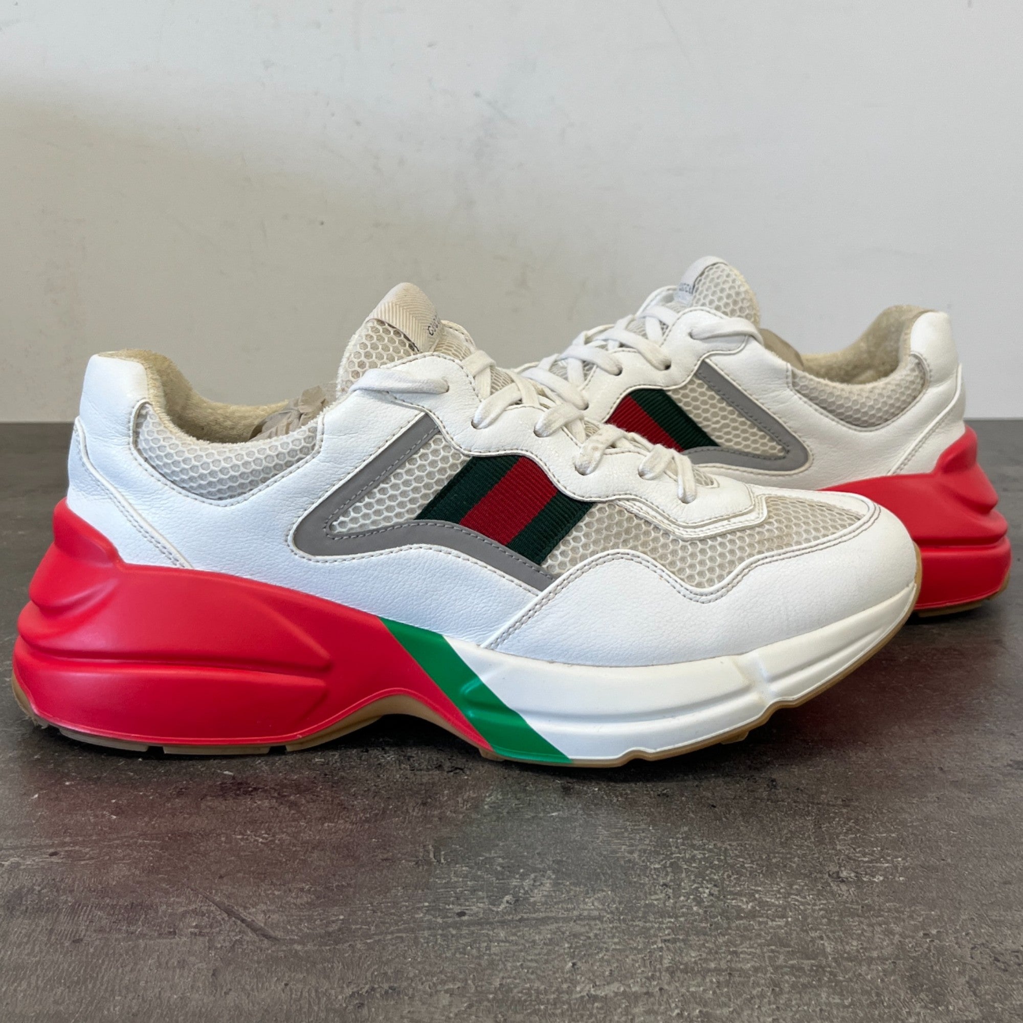 Men's Rhyton Low Trainers White Size EU 43 / UK 9