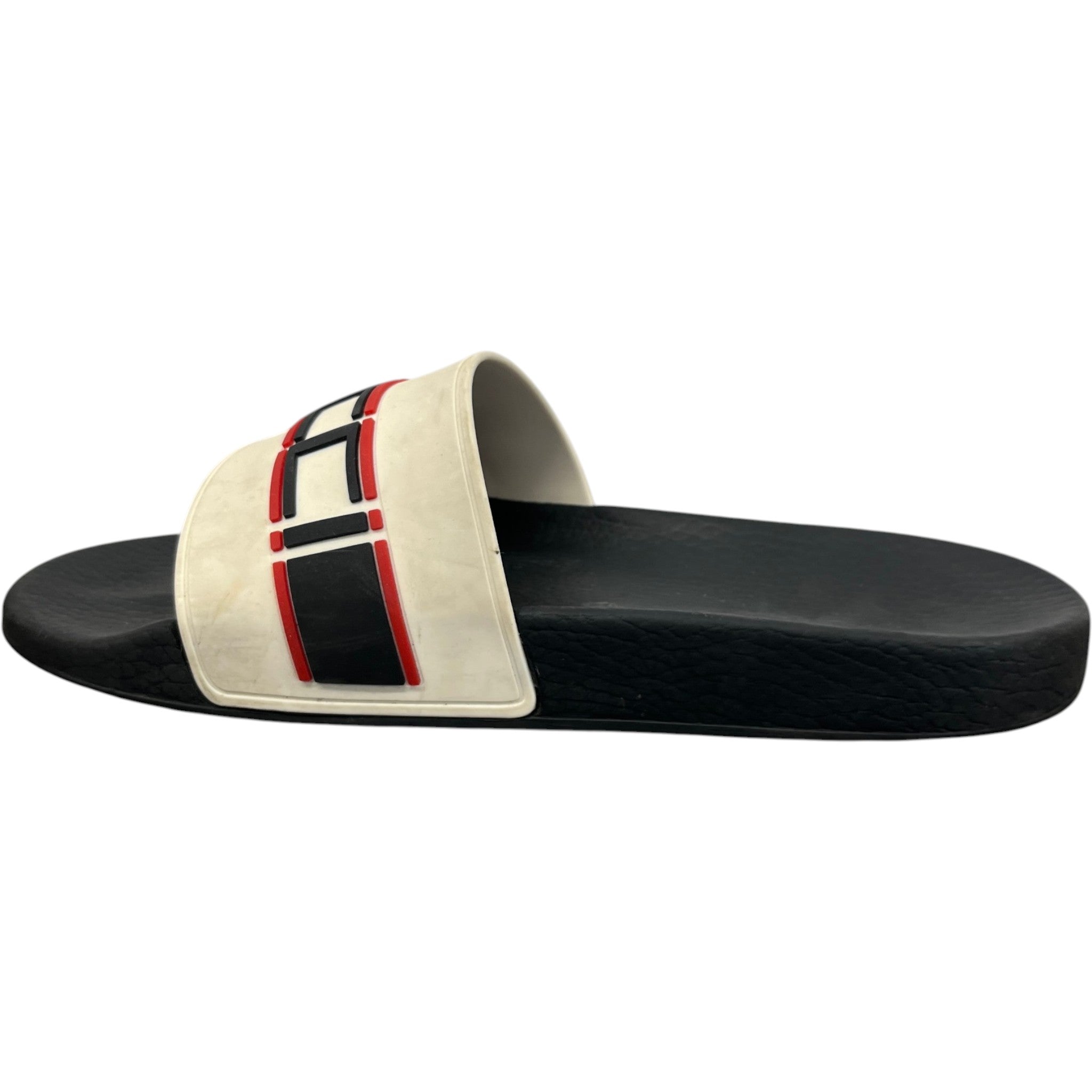 Men's Logo Pool Slides Black Size EU 41 / UK 7