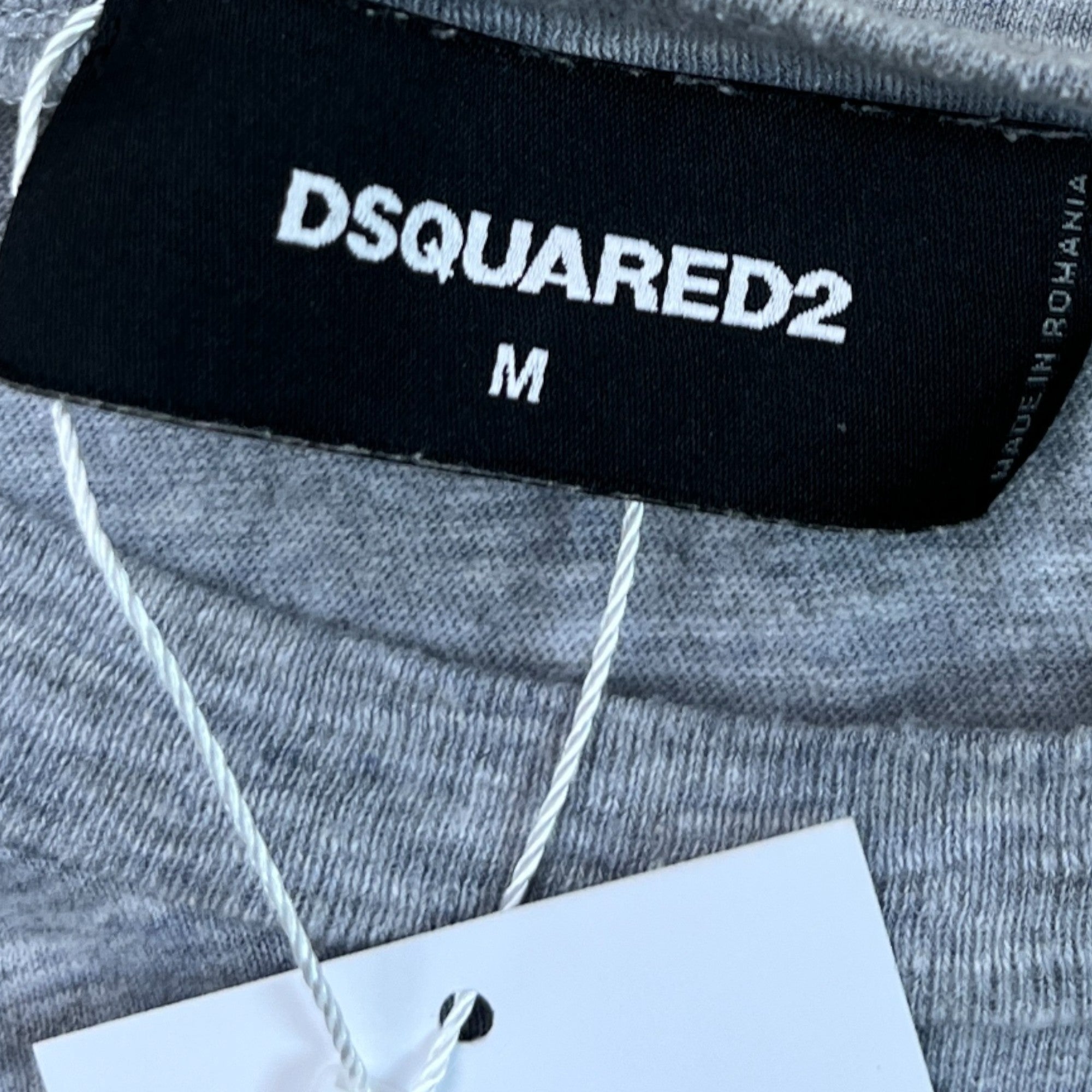 Men's Logo Print T-Shirt Grey Size M