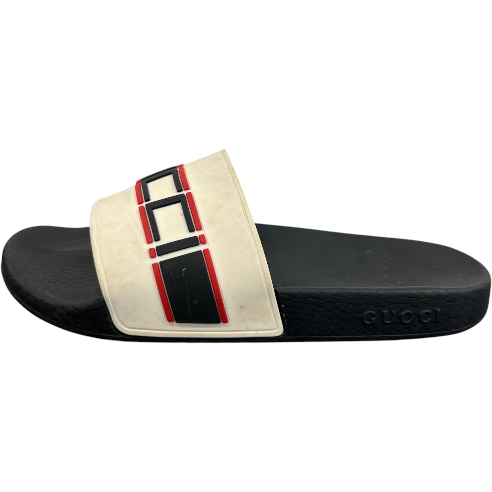 Men's Logo Pool Slides Black Size EU 41 / UK 7