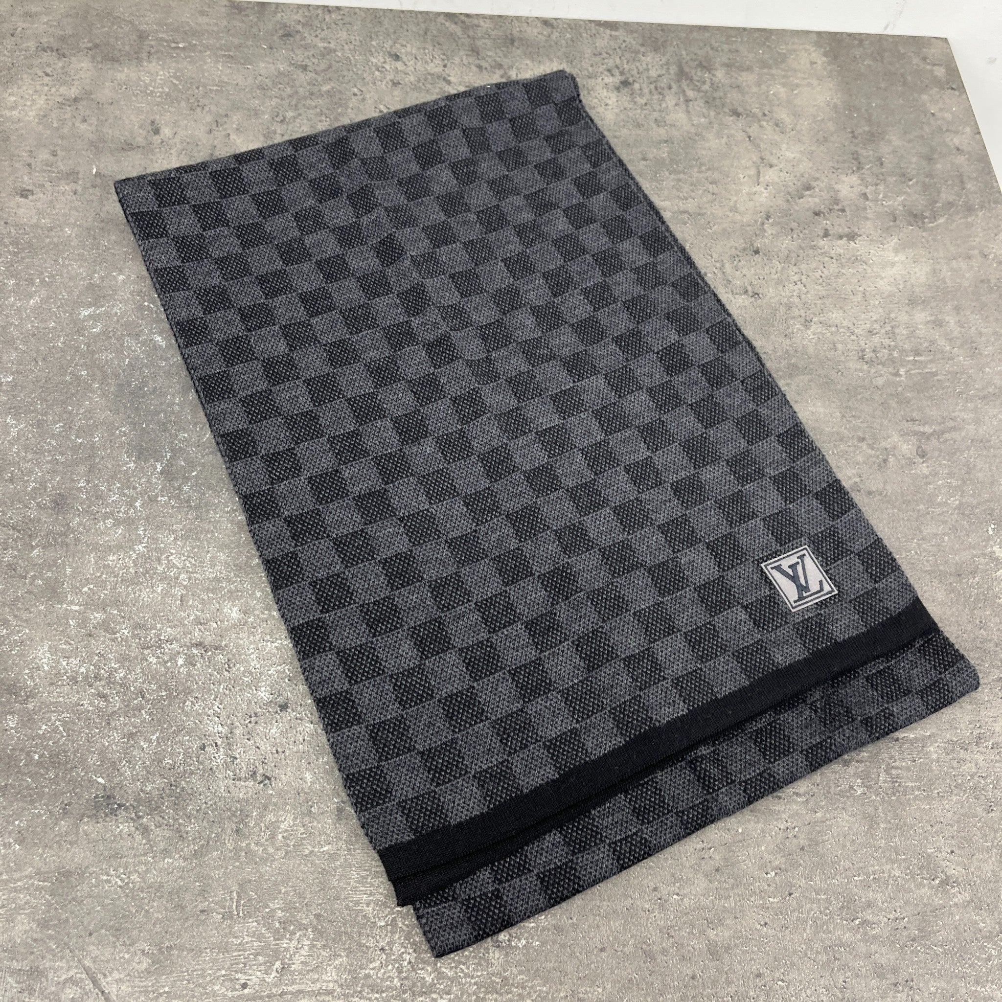 Men's Néo Petit Damier Scarf Grey