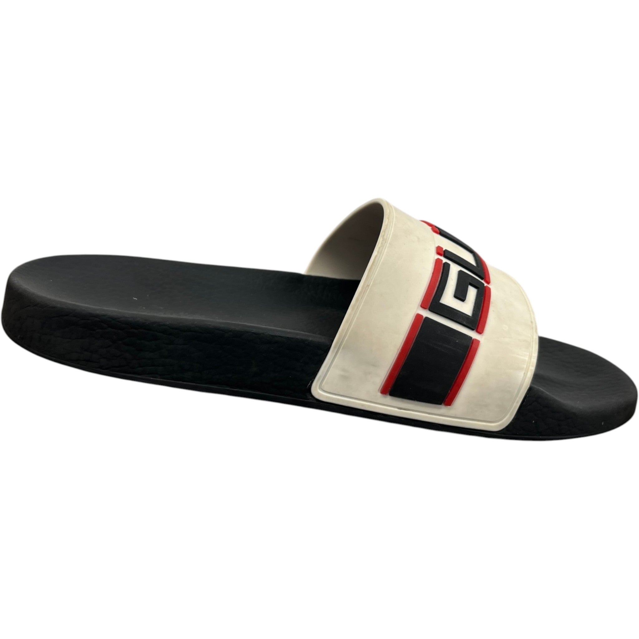 Men's Logo Pool Slides Black Size EU 41 / UK 7