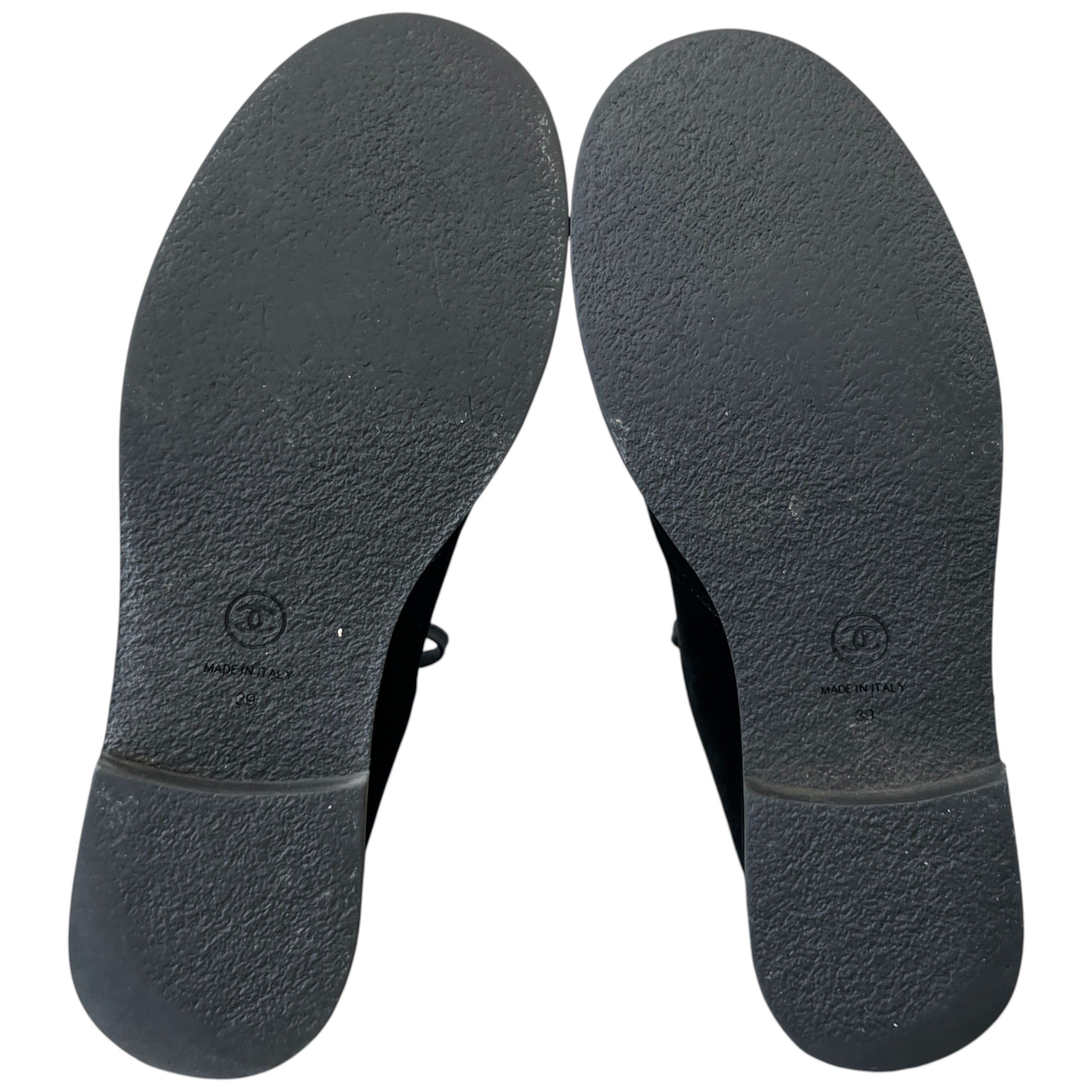 Women's Cc Logo Boots Black Size EU 39 / UK 6