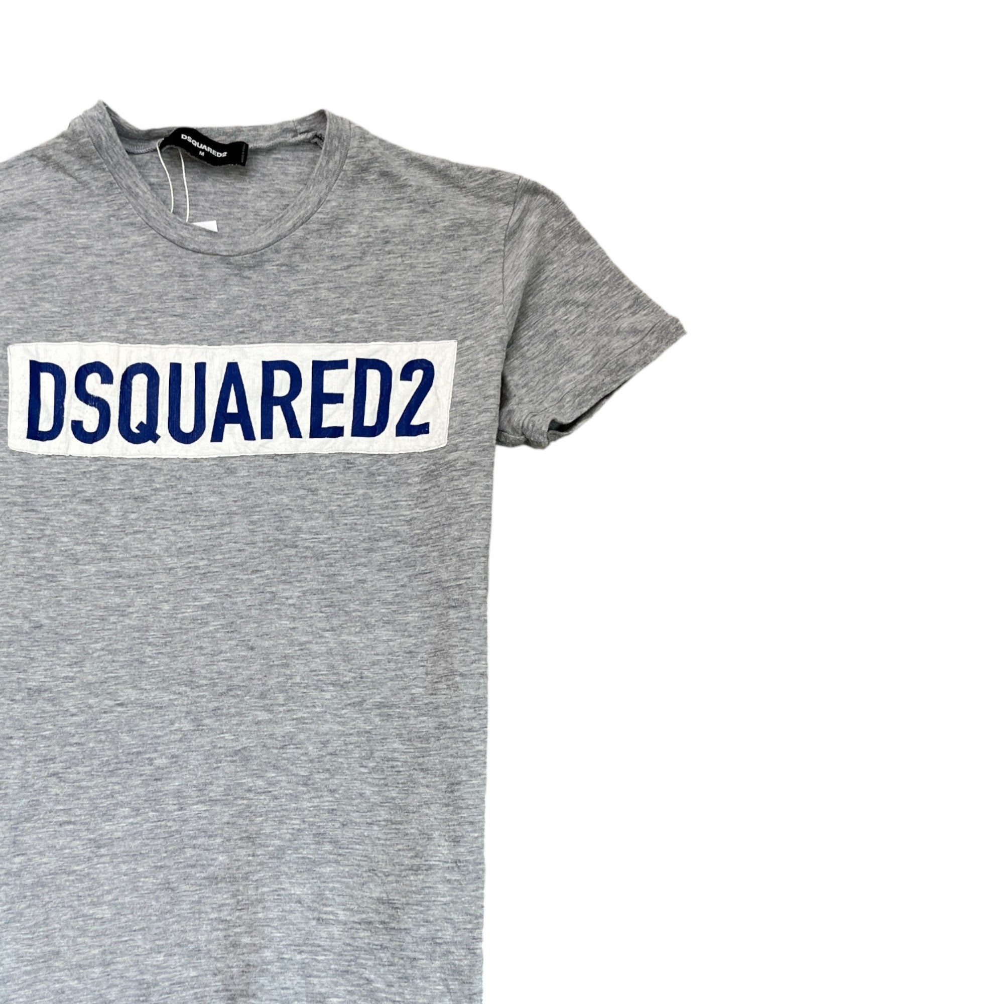 Men's Logo Print T-Shirt Grey Size M