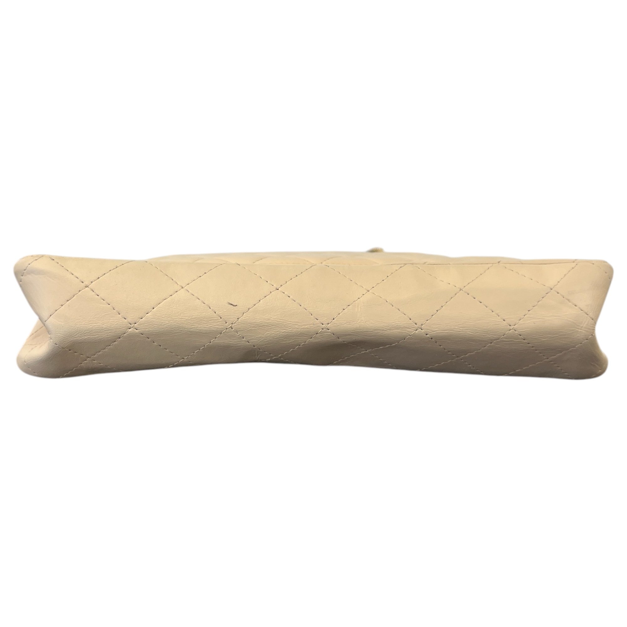 Women's Classic Double Flap Medium Lambskin Handbag Beige