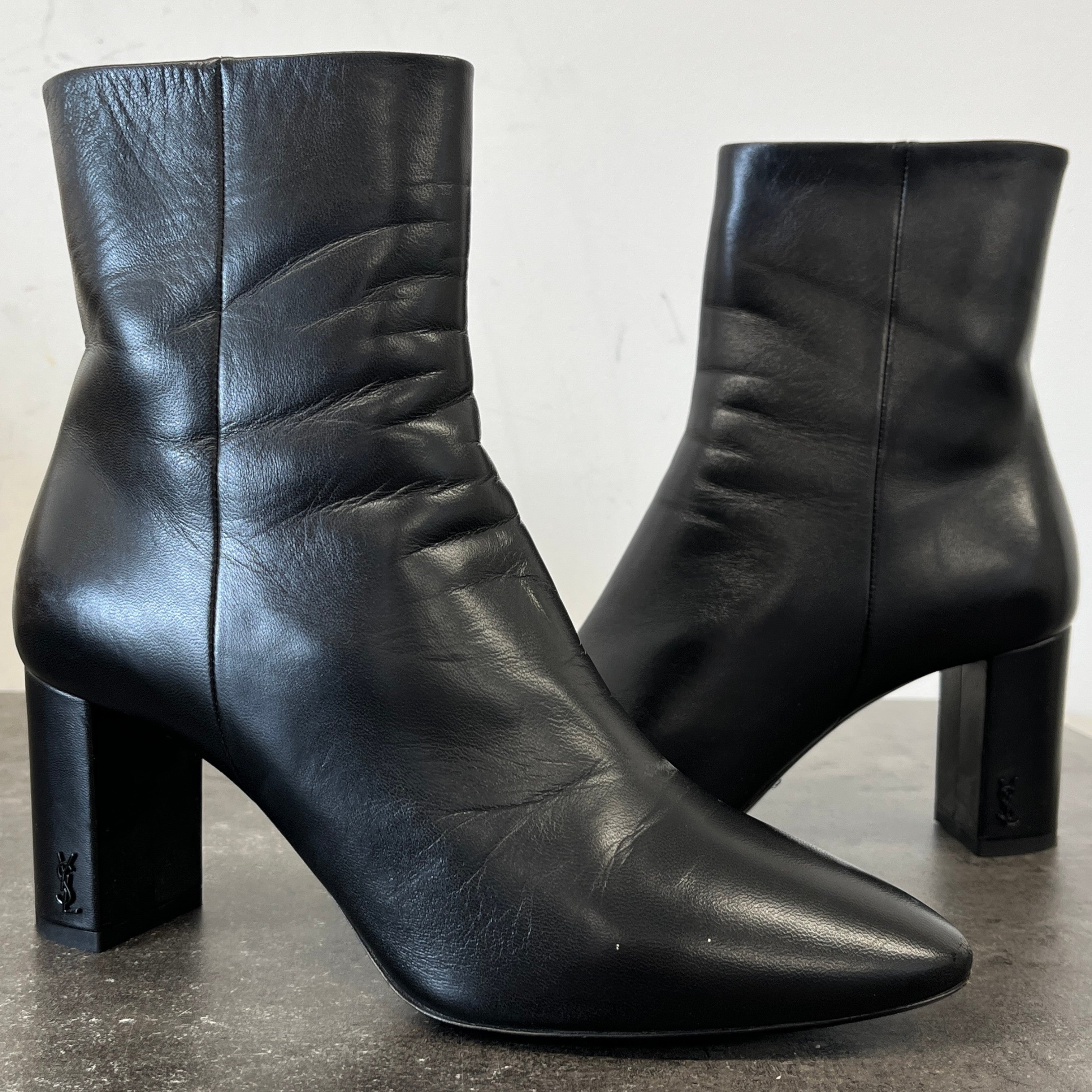 Women's Lou Heeled Ankle Boots Black Size EU 38 / UK 5