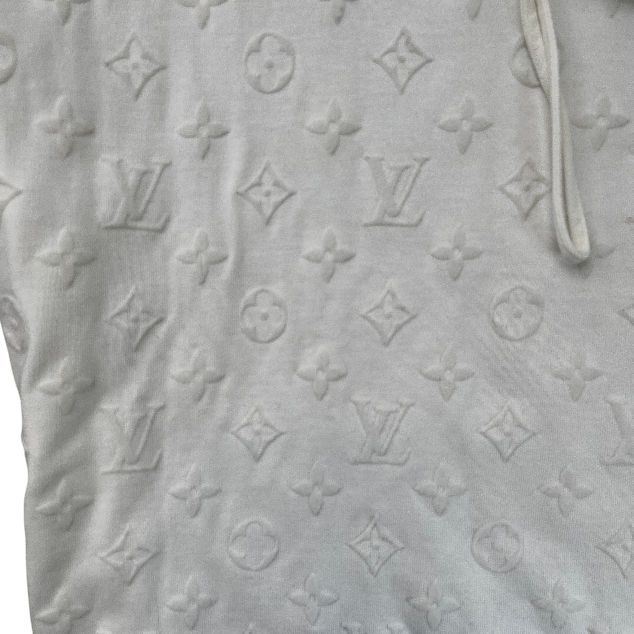 Men's Monogram Jacquard T-Shirt Cream Size M