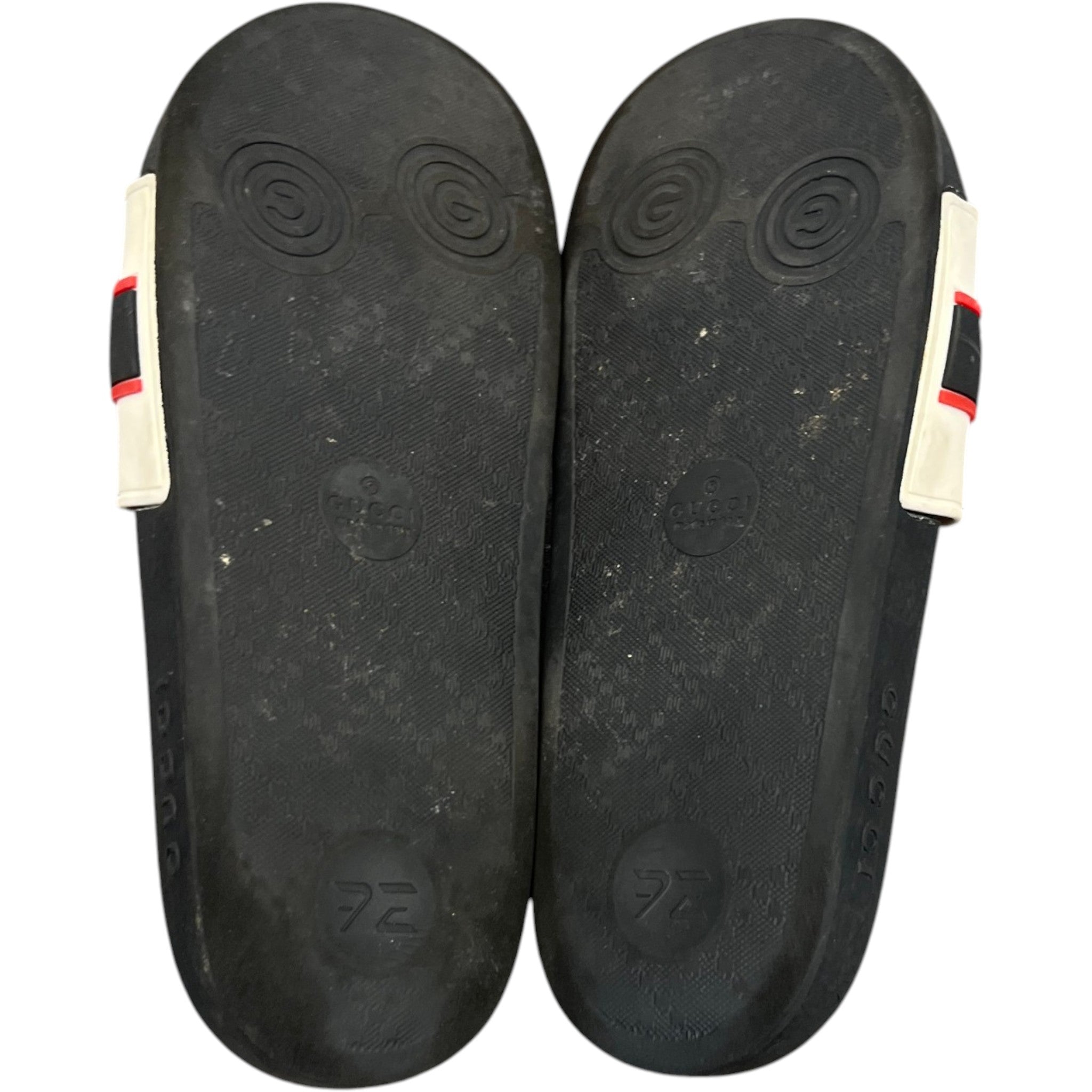 Men's Logo Pool Slides Black Size EU 41 / UK 7