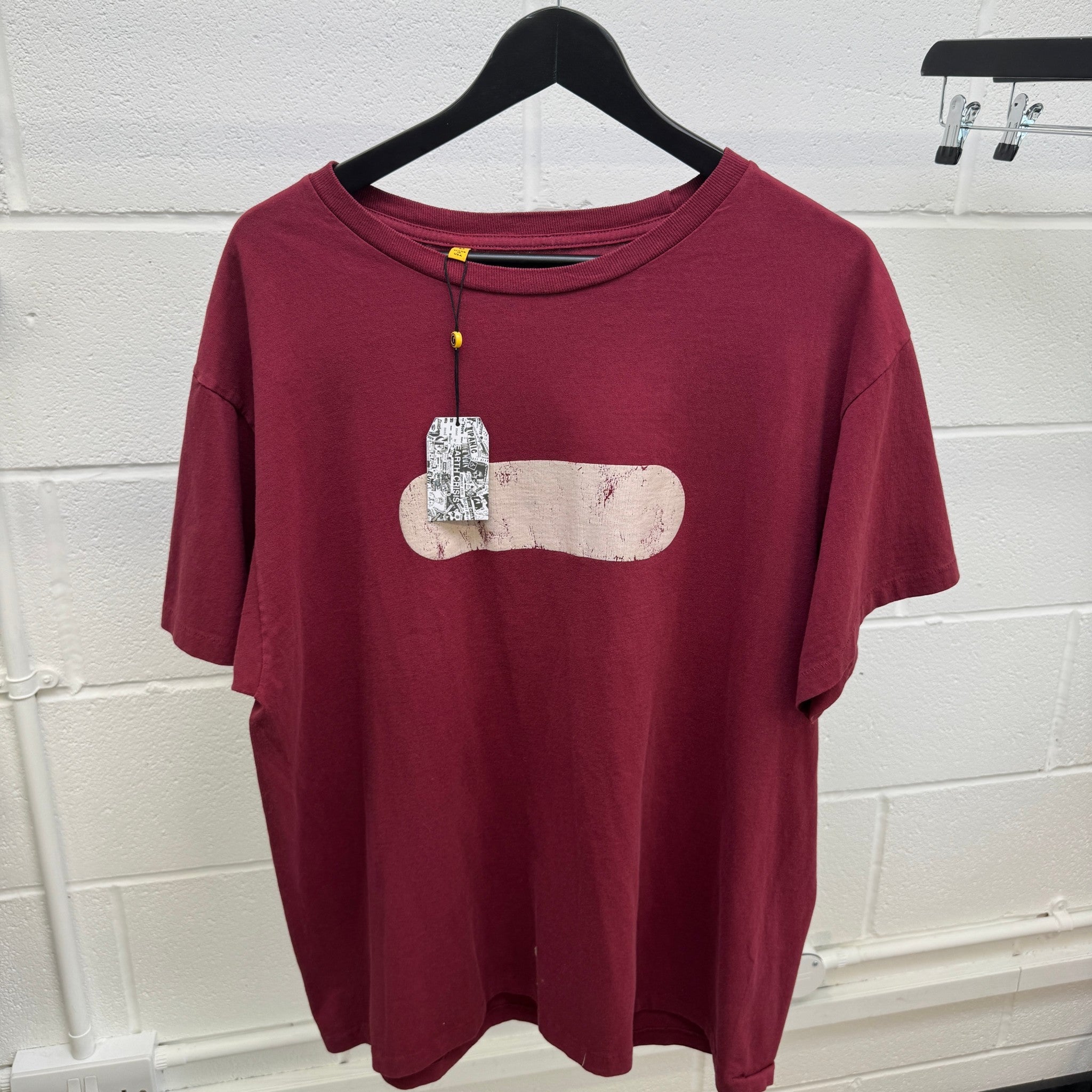 Men's Gym T-Shirt Burgundy Size M