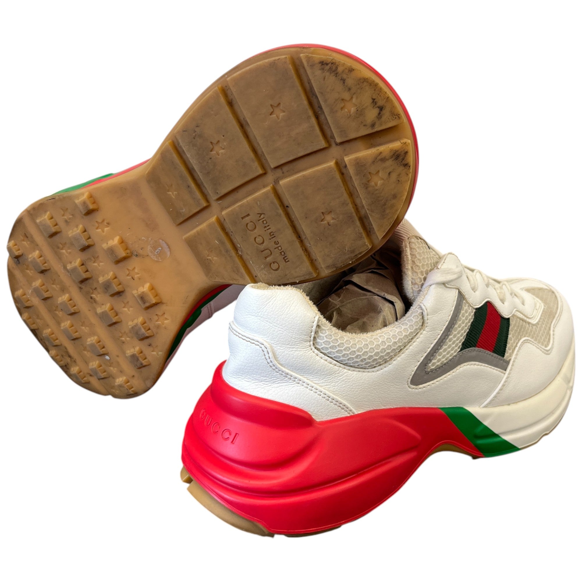 Men's Rhyton Low Trainers White Size EU 43 / UK 9