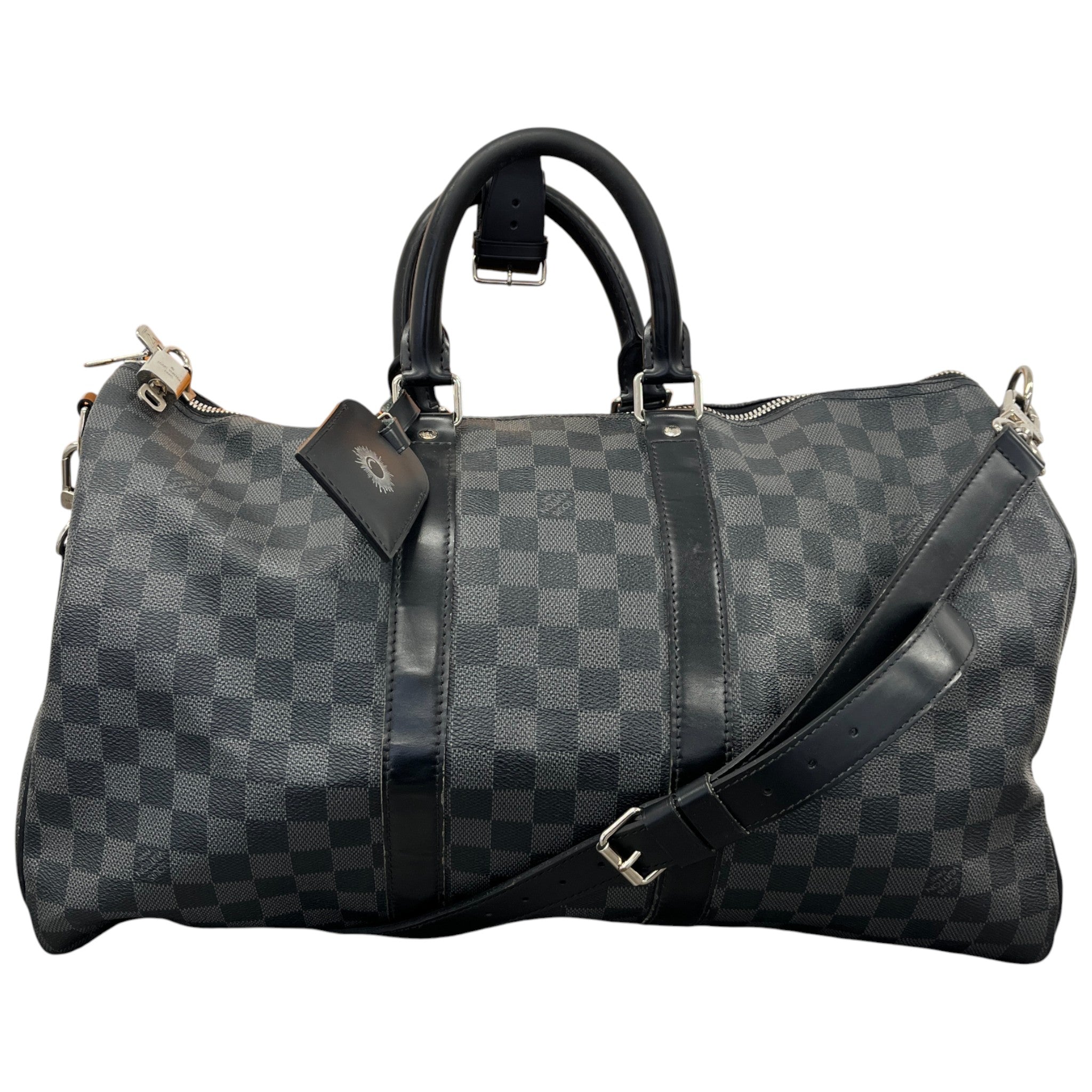 Men's Damier Graphite Keepall Bandoulière 45 Bag Black