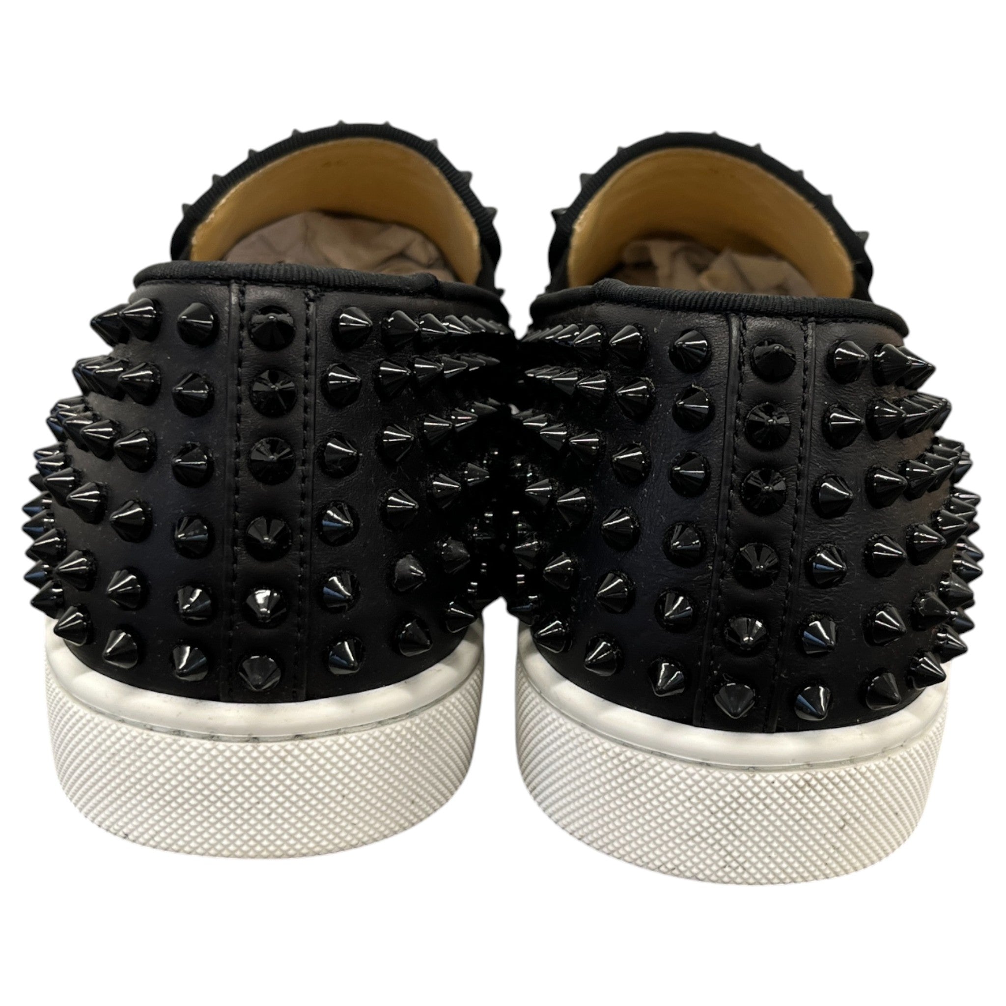 Men's Roller Boat Flat Spike Loafers Black Size EU 40 / UK 6