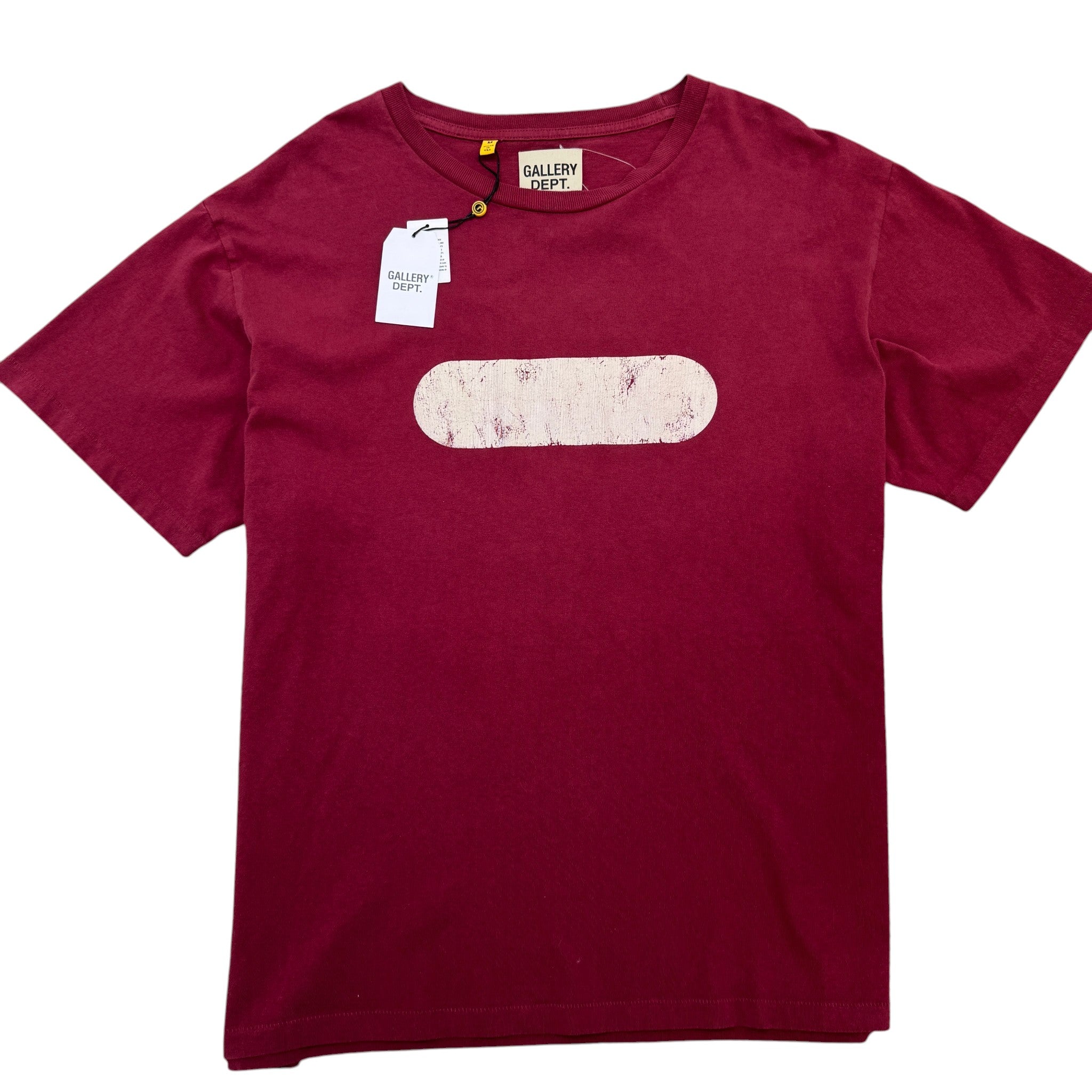 Men's Gym T-Shirt Burgundy Size M
