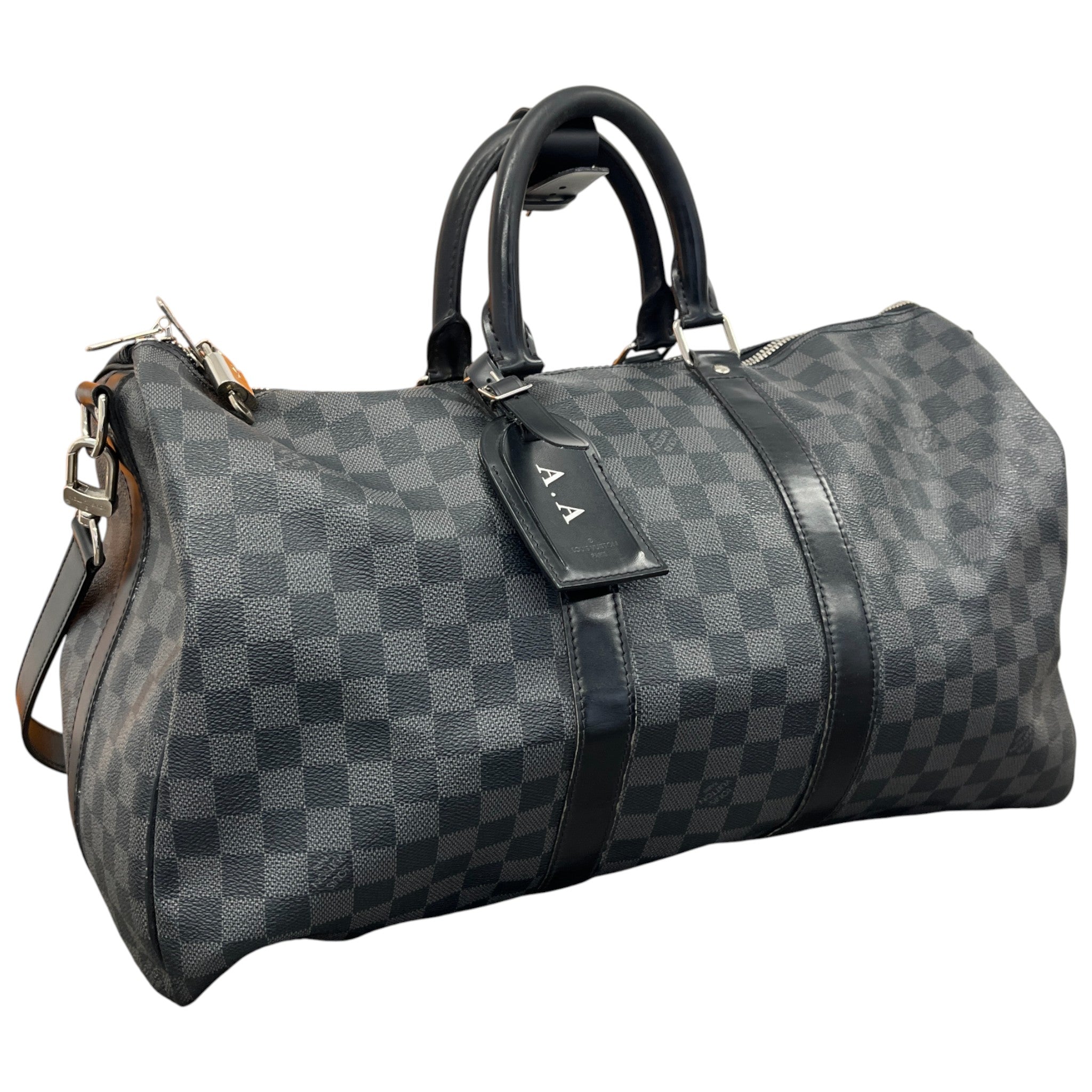 Men's Damier Graphite Keepall Bandoulière 45 Bag Black