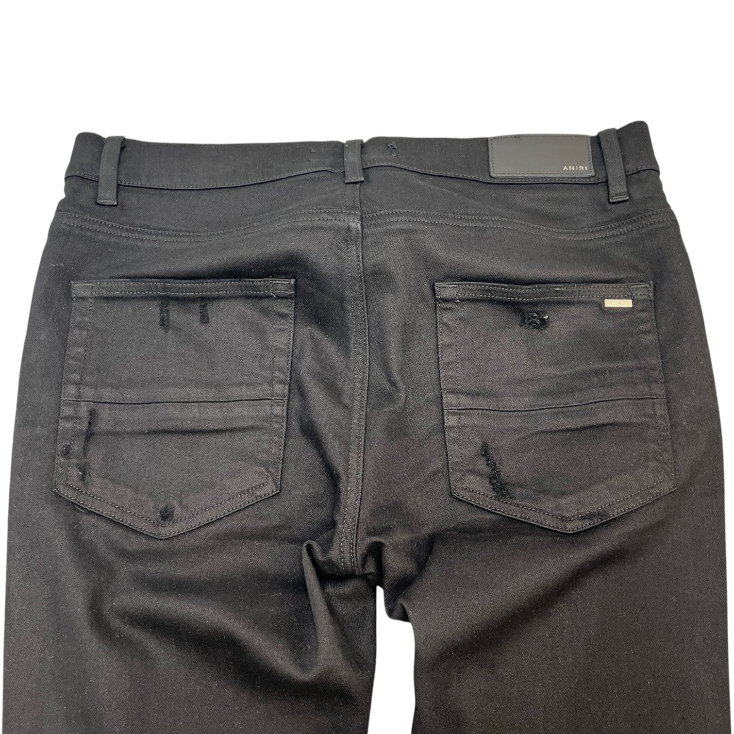 Men's Distressed Jeans Black Size Waist 32"