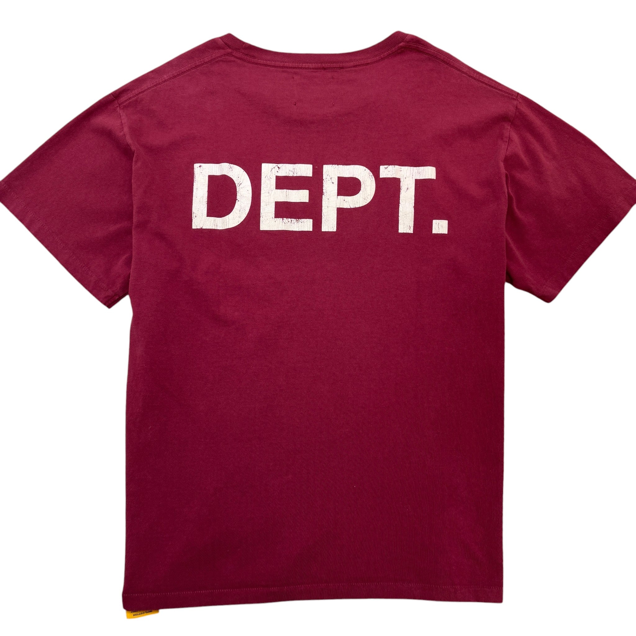 Men's Gym T-Shirt Burgundy Size M