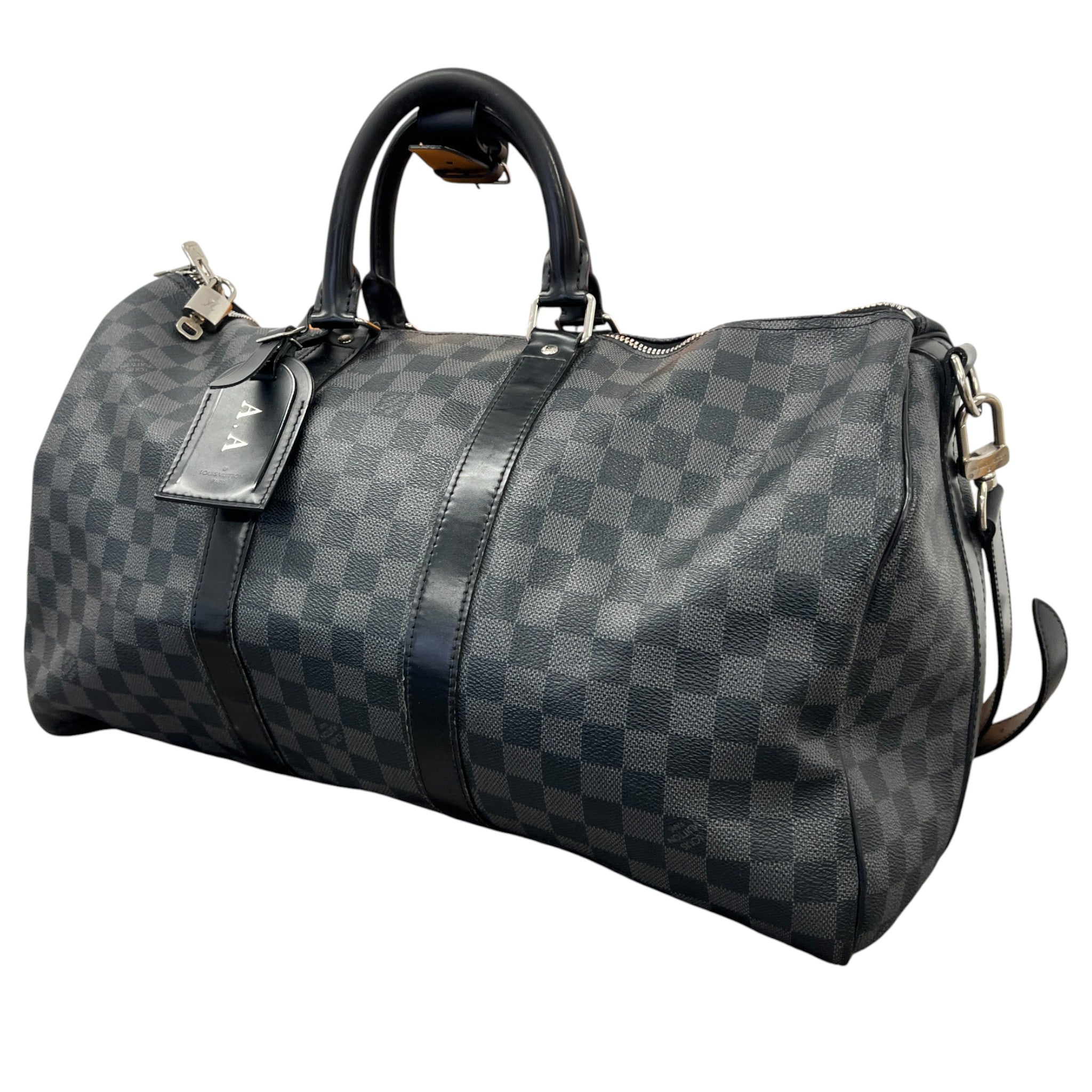 Men's Damier Graphite Keepall Bandoulière 45 Bag Black