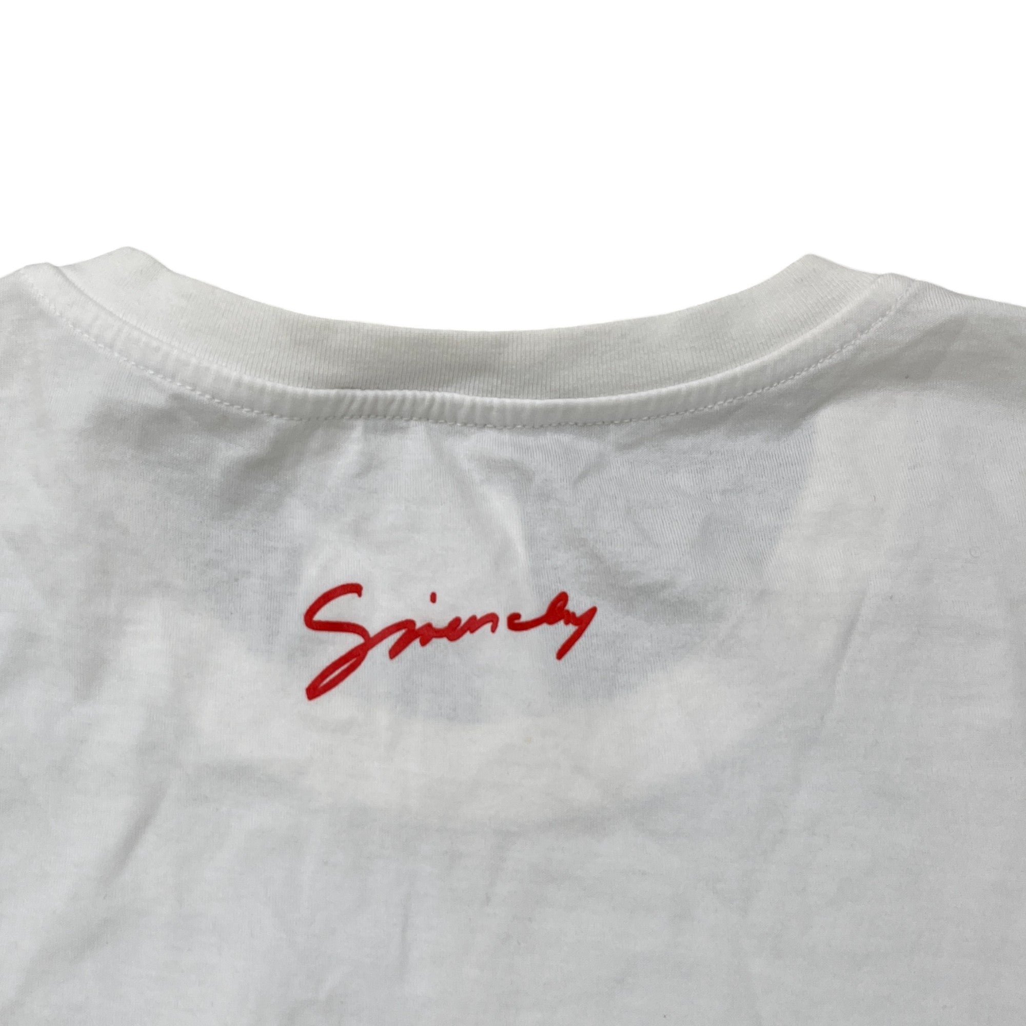 Men's Logo Print T-Shirt White Size XXL