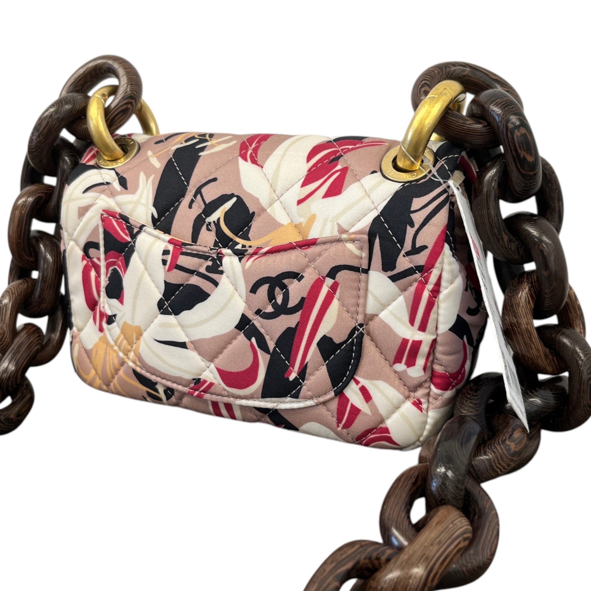 Women's 2023 Wenge Wood Chain Mini Flap Bag Brown