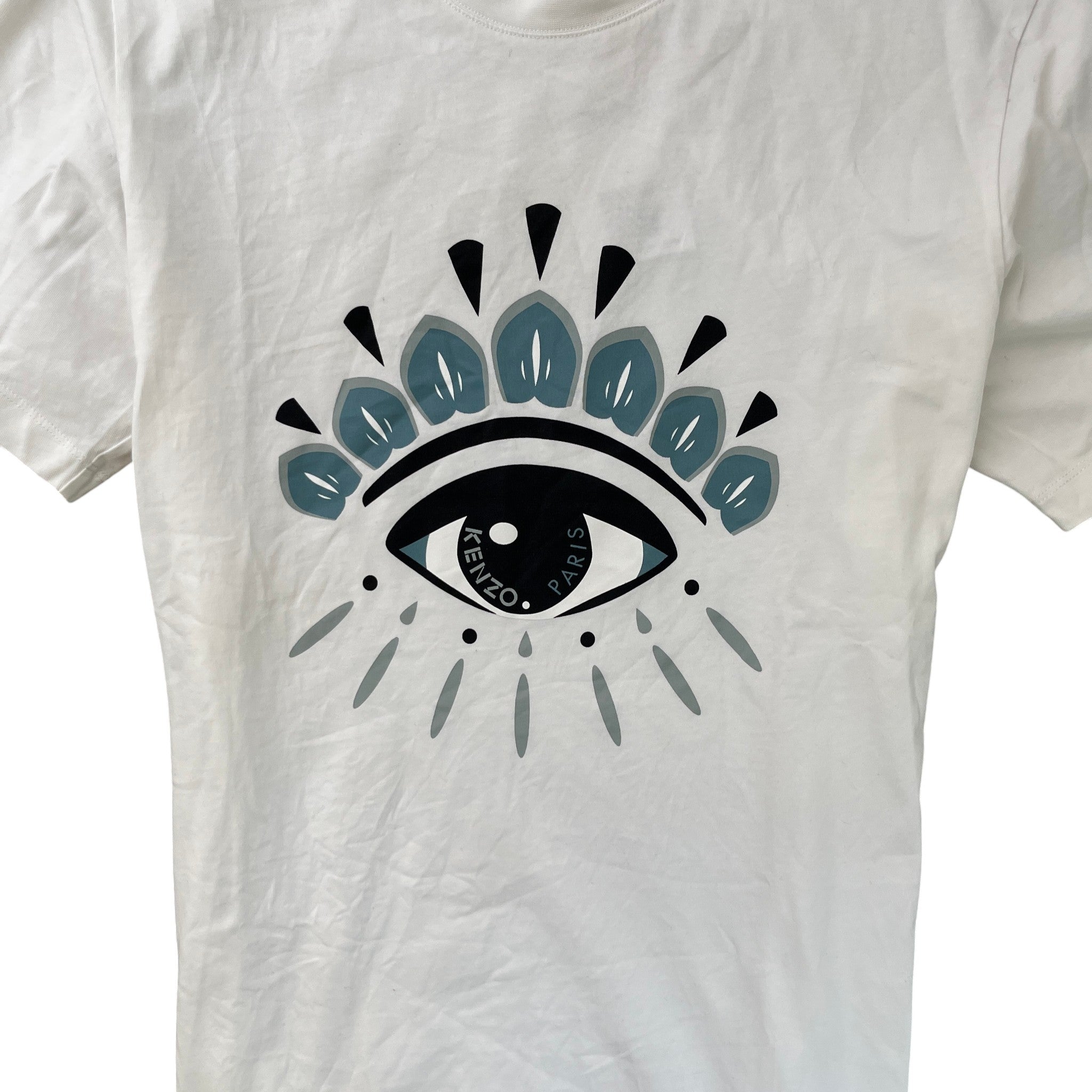 Men's Logo Print T-Shirt White Size M
