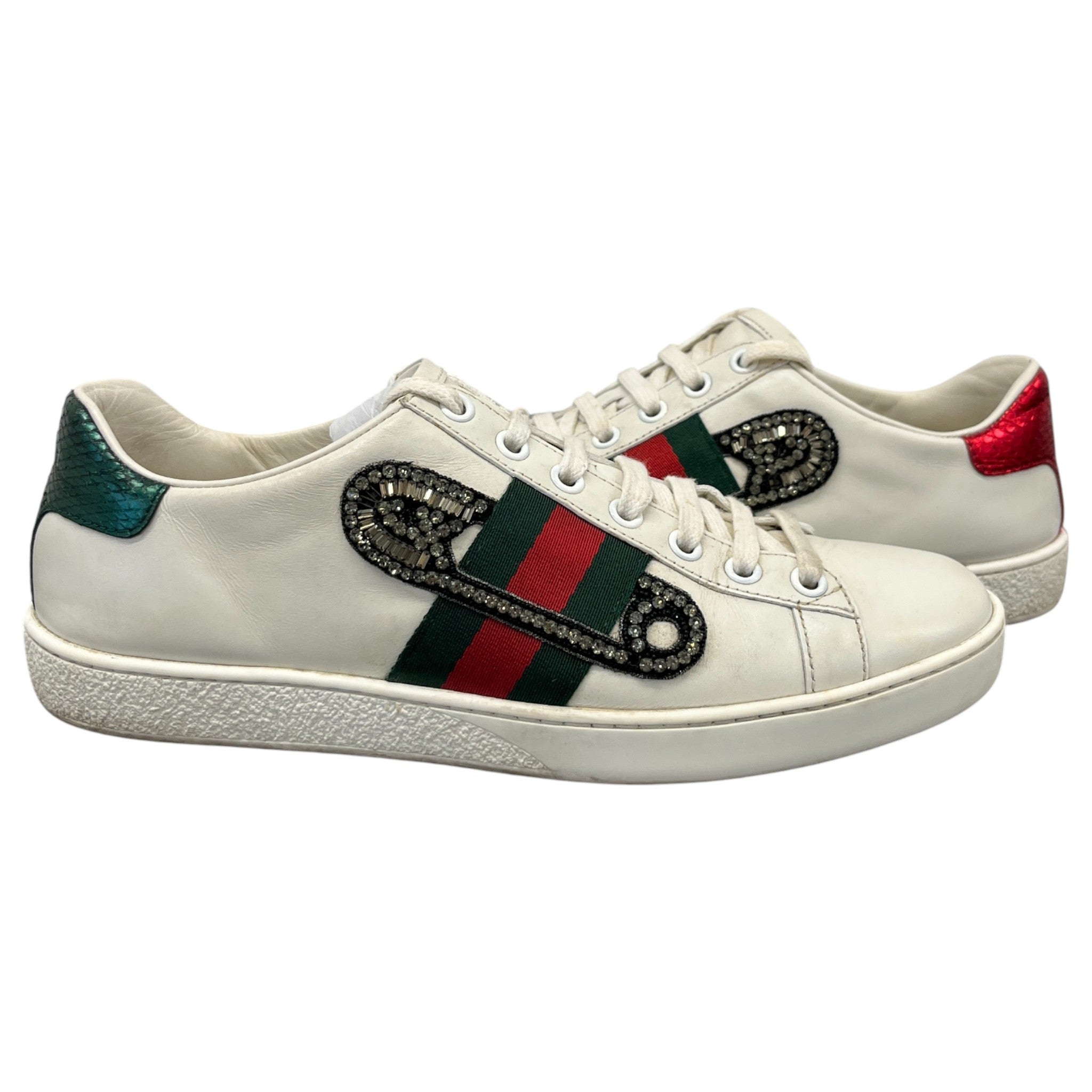 Women's Ace Safety Pin Low Trainers White Size EU 36.5 / UK 3.5