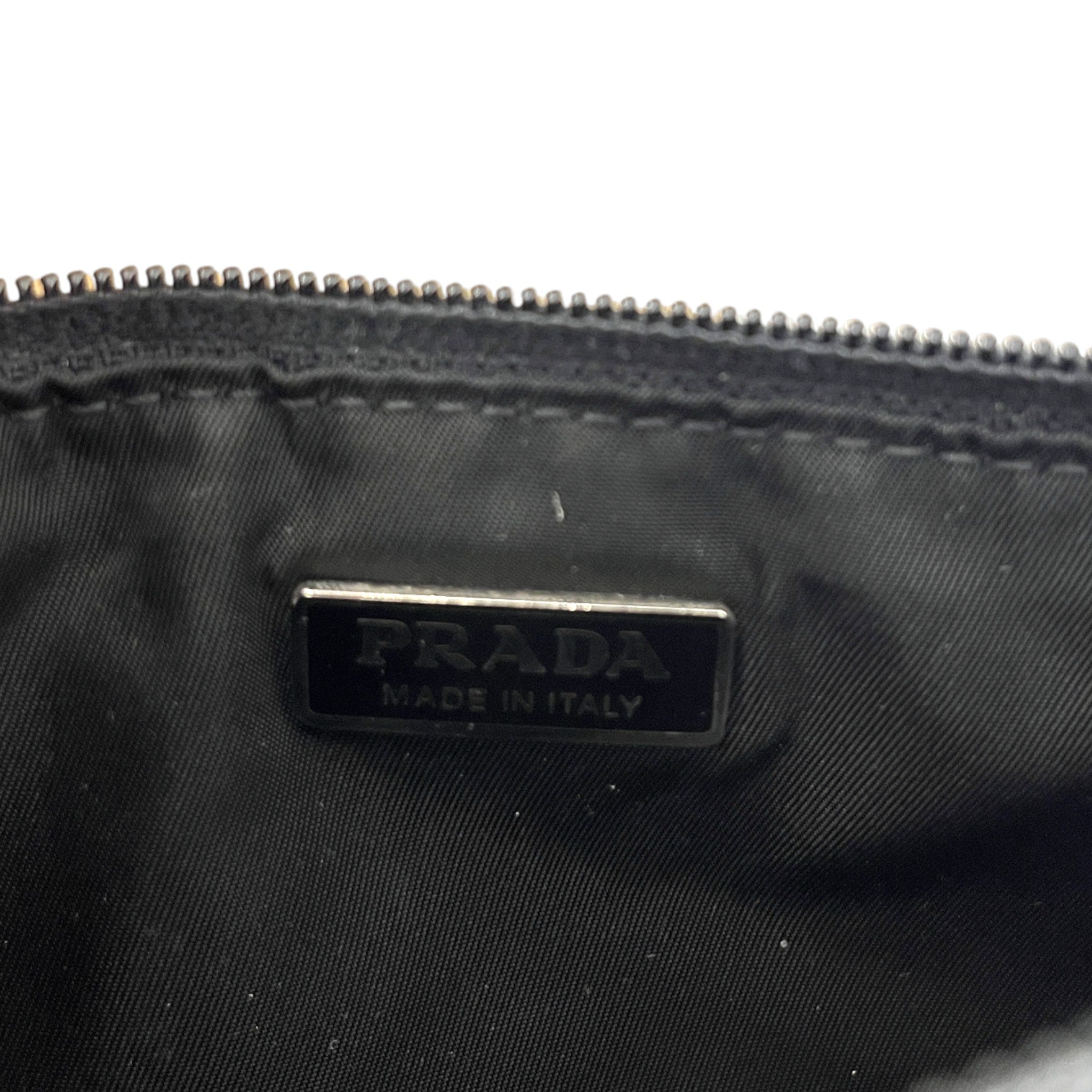 Women's Re-Nylon Plaque Logo Shoulder Bag Black