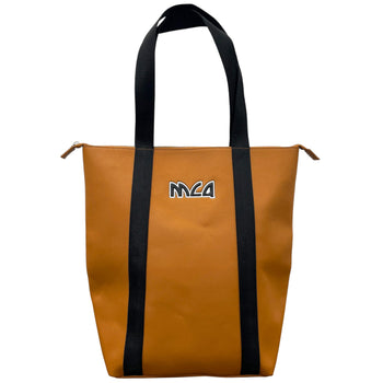 Women's Logo Print Handbag Tan