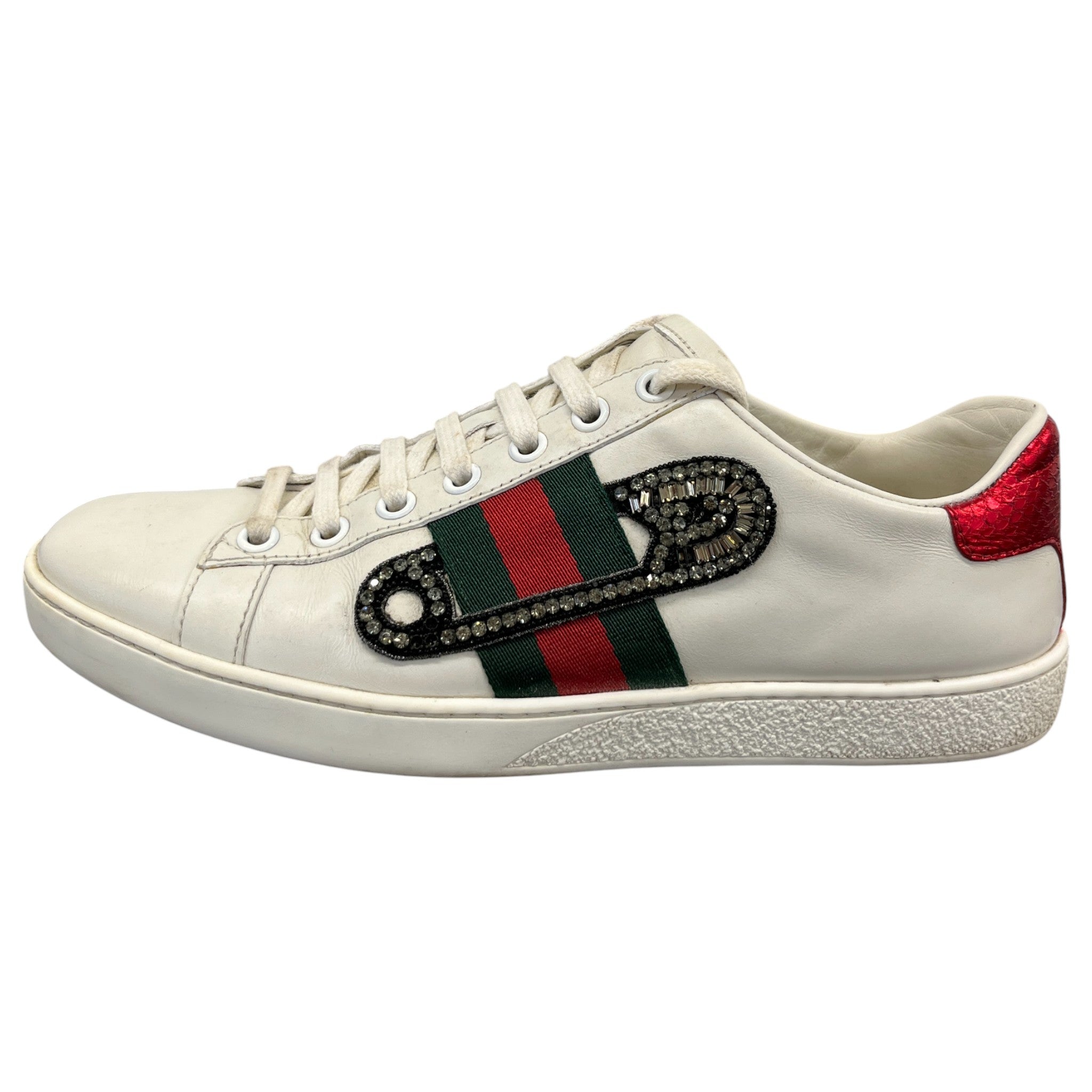 Women's Ace Safety Pin Low Trainers White Size EU 36.5 / UK 3.5