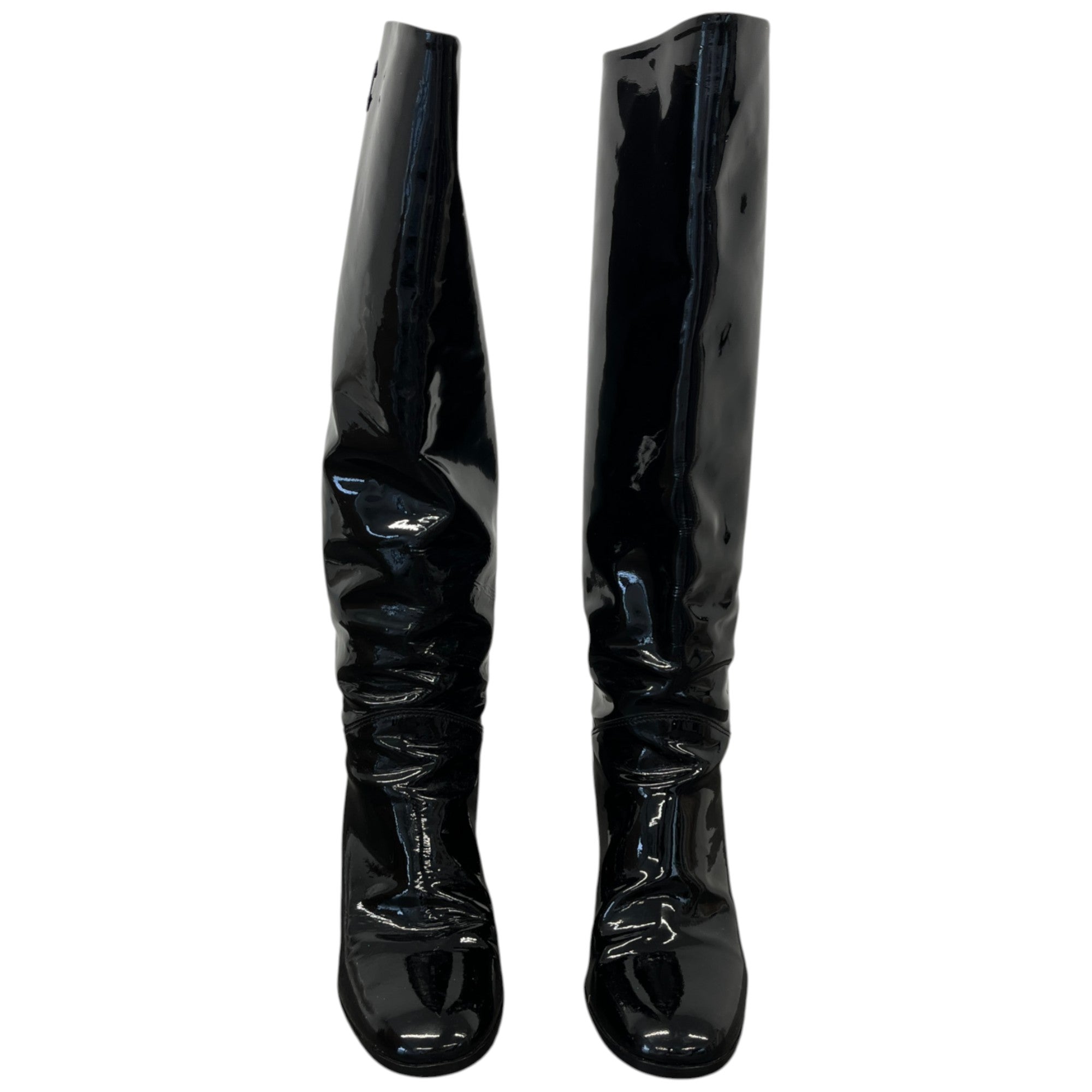 Women's Cc Logo High Boots Black Size EU 37.5 / UK 4.5