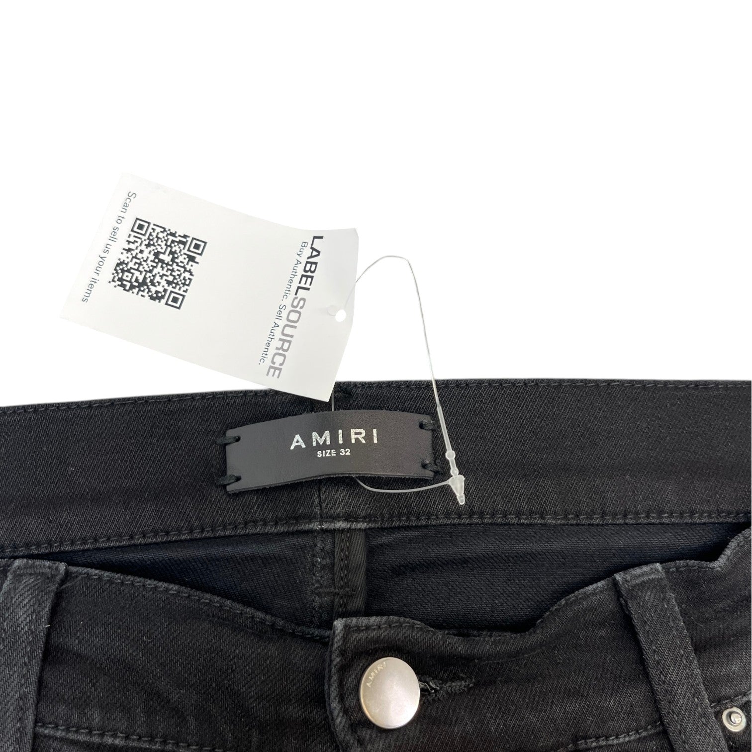Men's Distressed Jeans Black Size Waist 32"