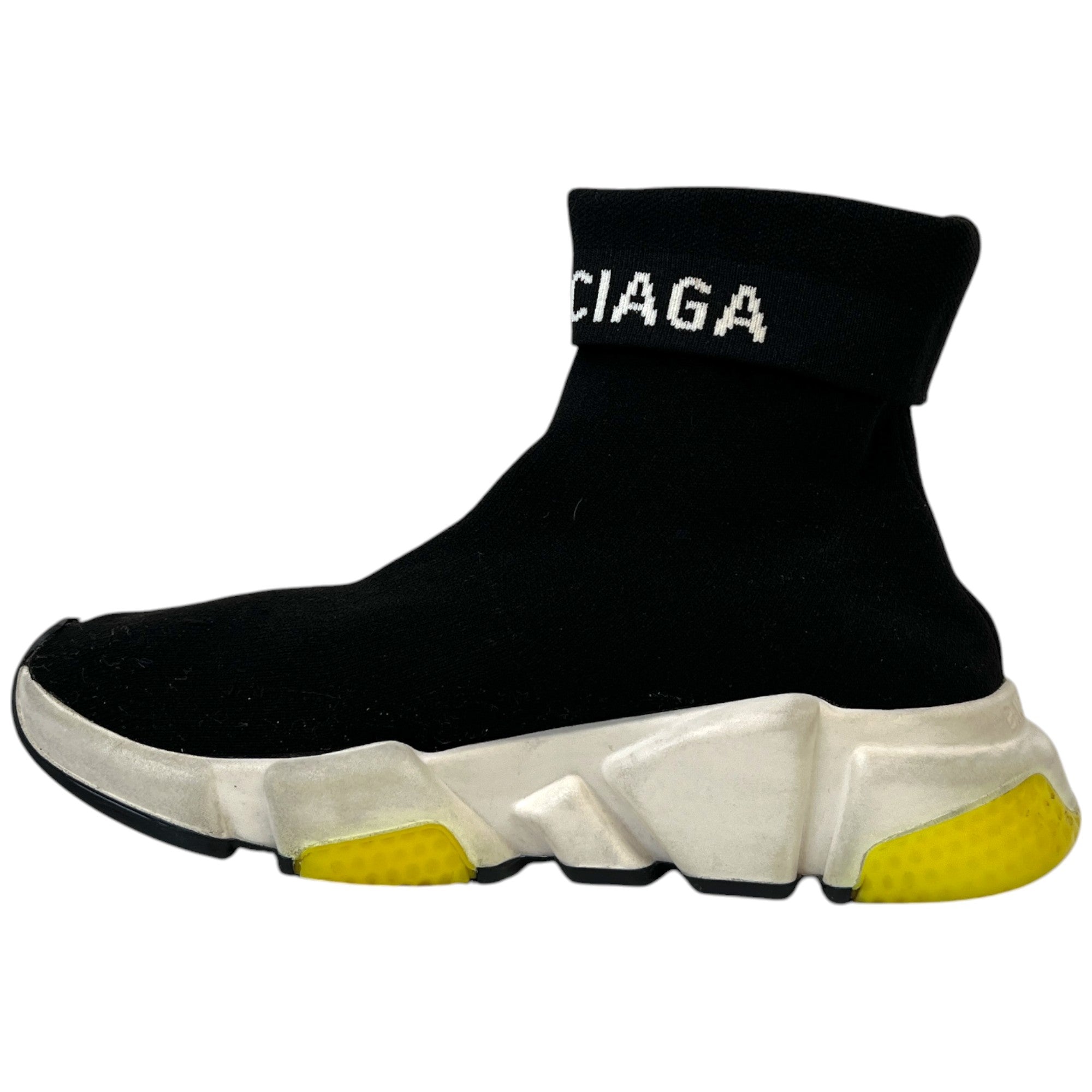 Women's Speed Sock High Trainers Black Size EU 35 / UK 2