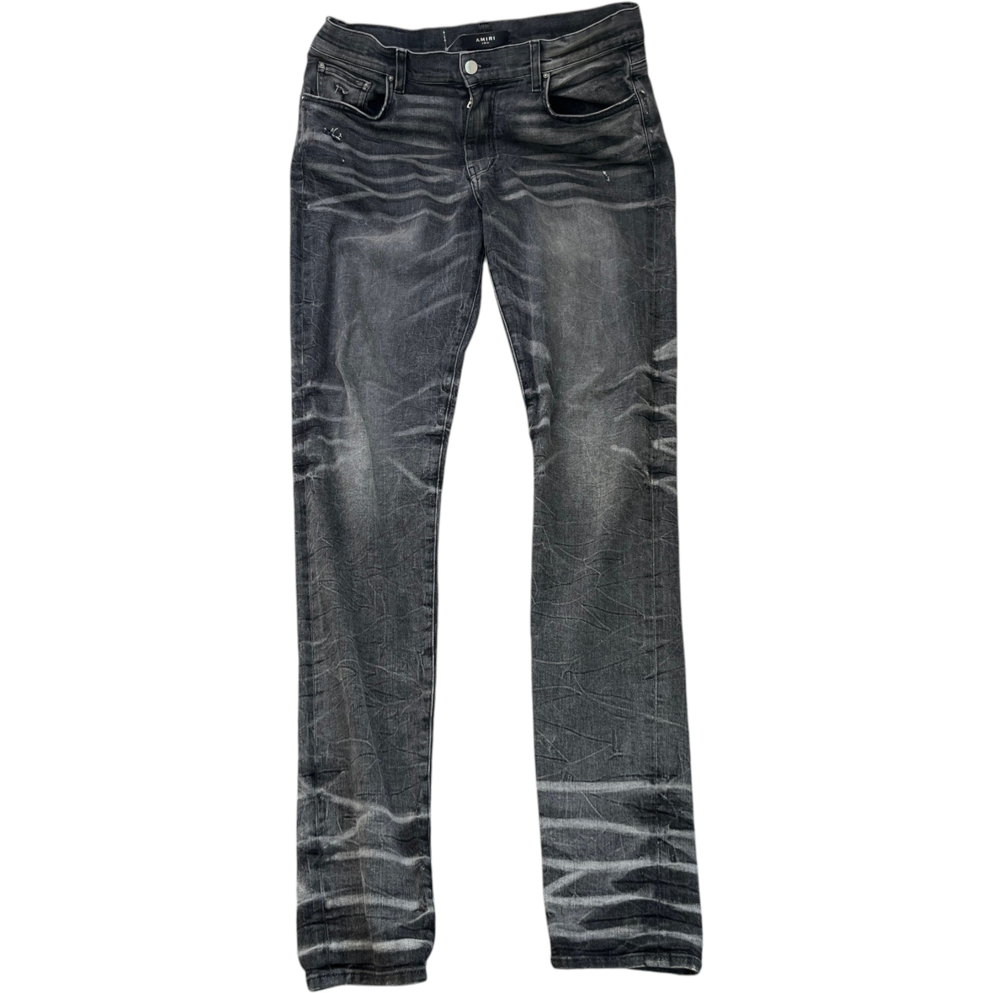Men's Mx1 Distressed Jeans Grey Size Waist 32"