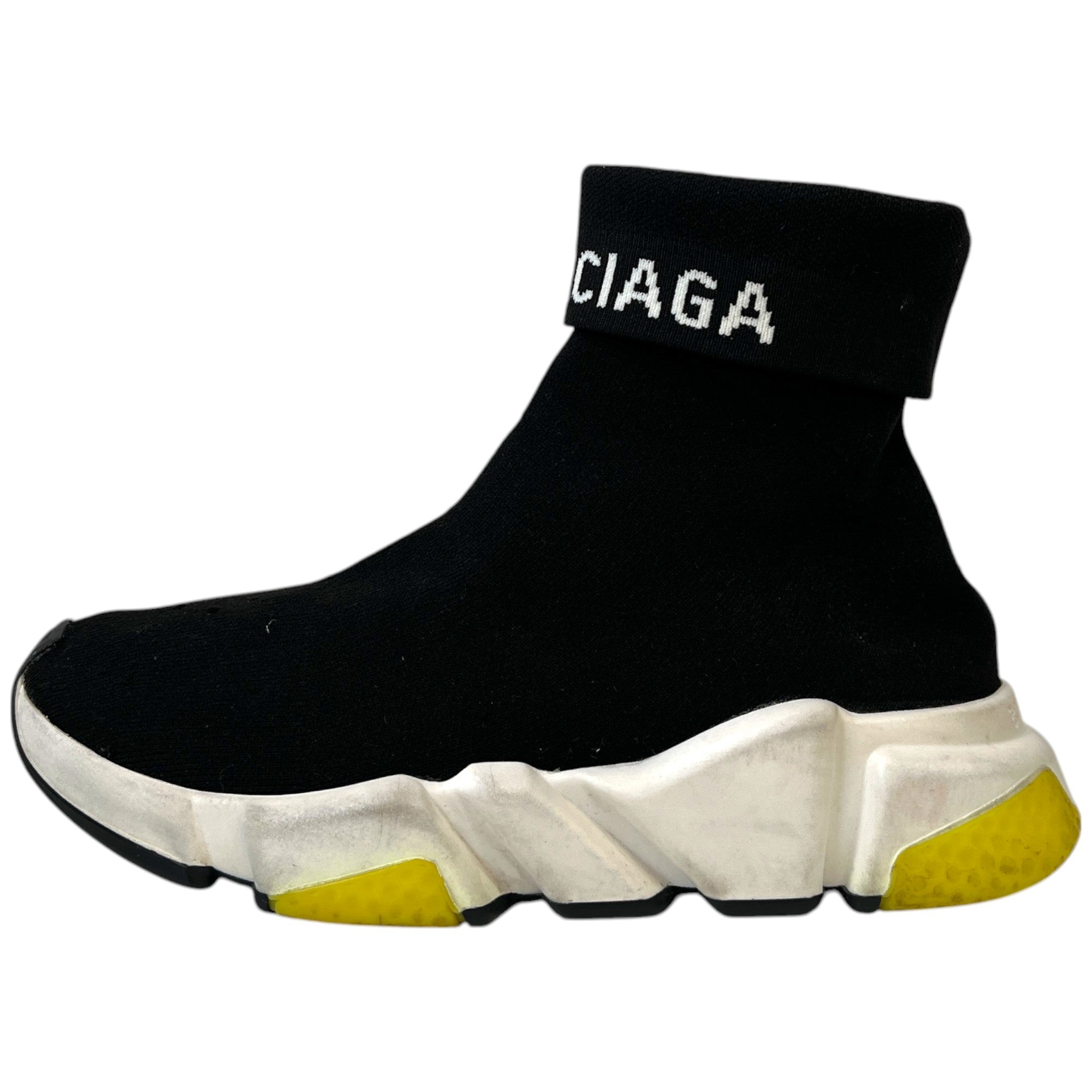 Women's Speed Sock High Trainers Black Size EU 35 / UK 2