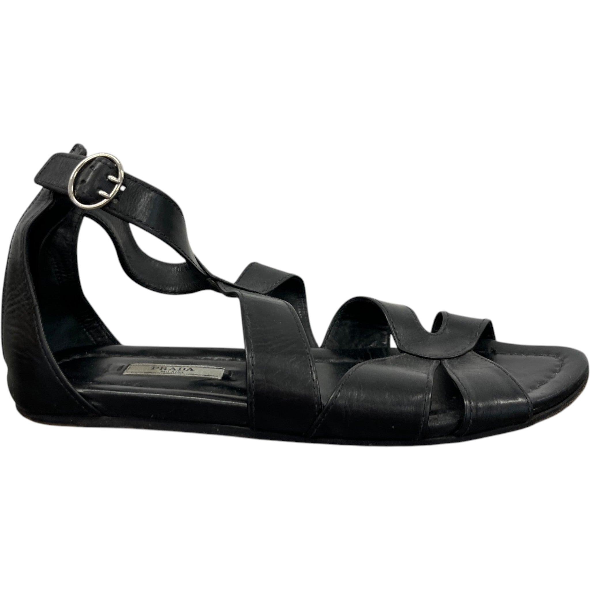 Women's Gladiator Sandals Black Size EU 40.5 / 7.5