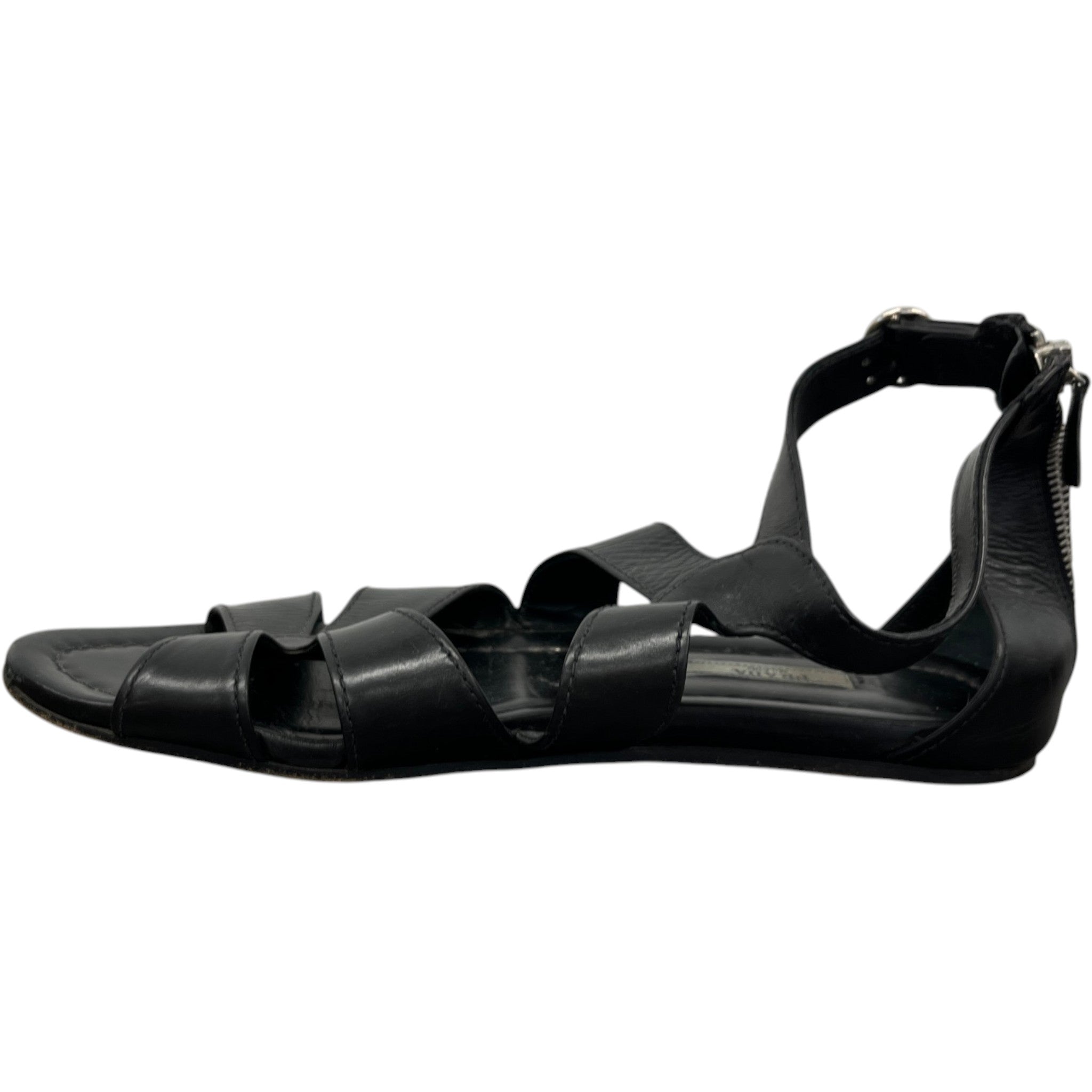 Women's Gladiator Sandals Black Size EU 40.5 / 7.5
